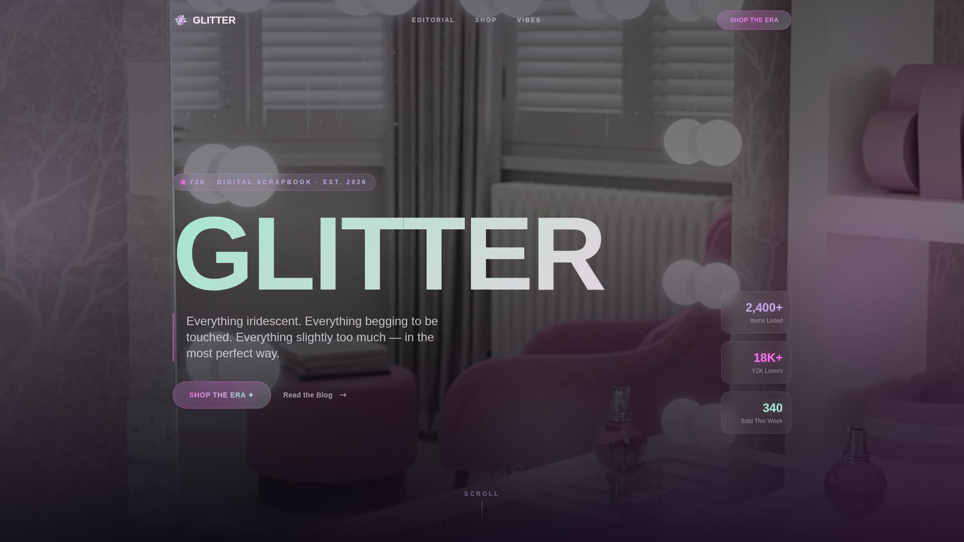 Y2K Fashion Blog Website Template