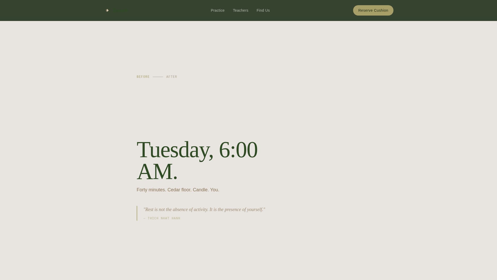 Meditation & Mindfulness Professional Website Template