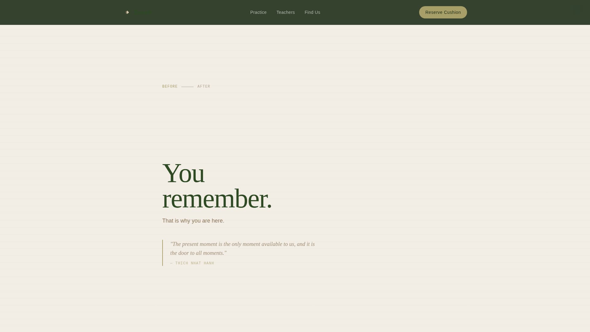 Meditation & Mindfulness Professional Website Template