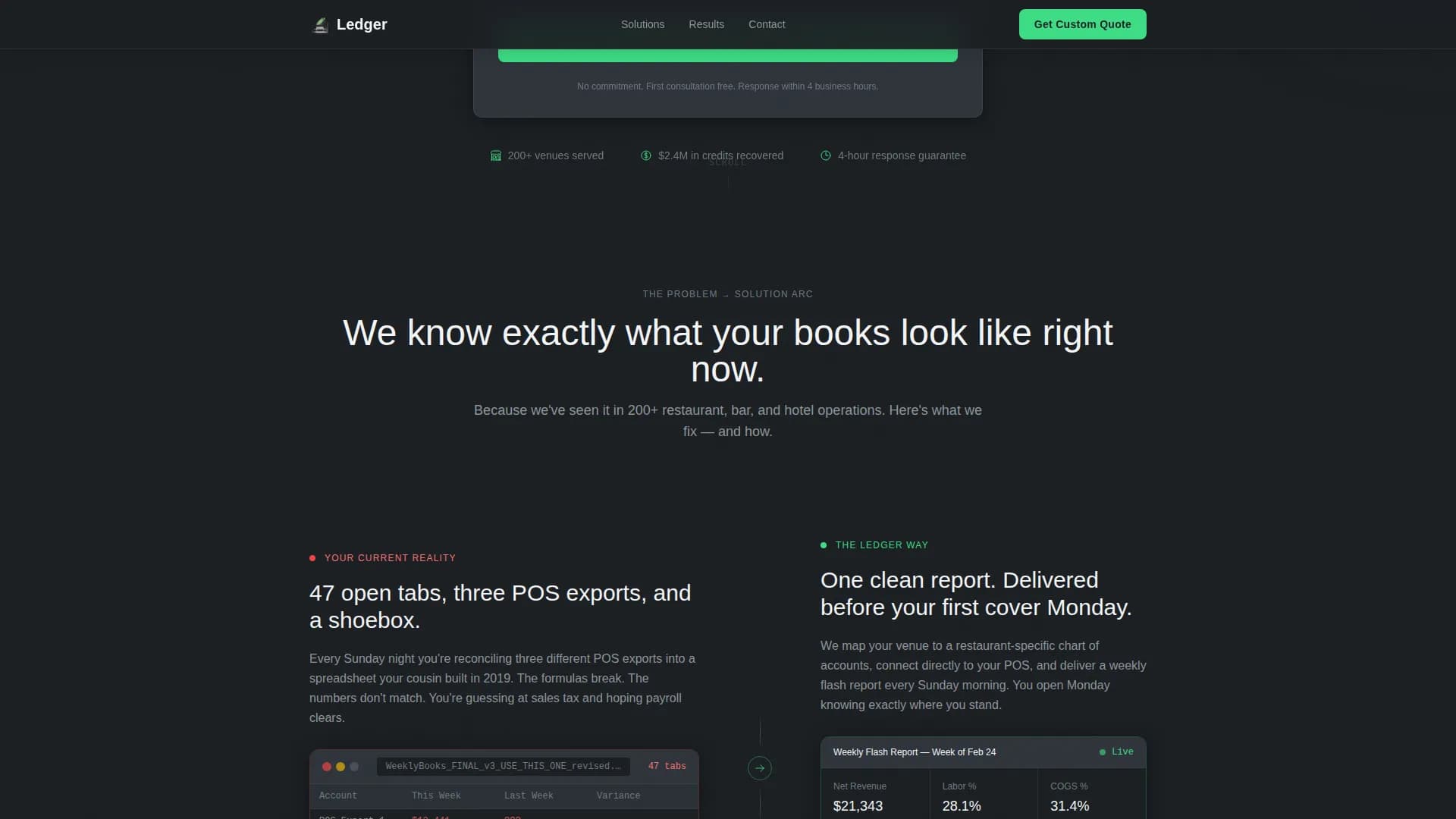 Harmony — Organized Restaurant Books Landing Page Template