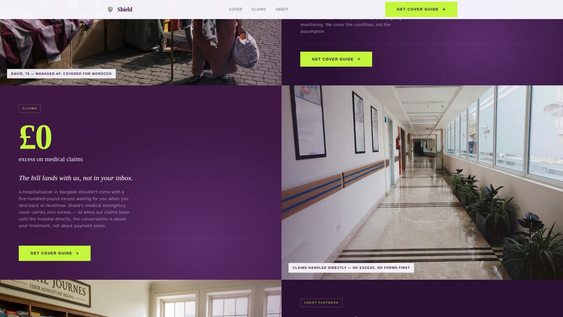 Voyager — Travel Insurance Senior Landing Page Template