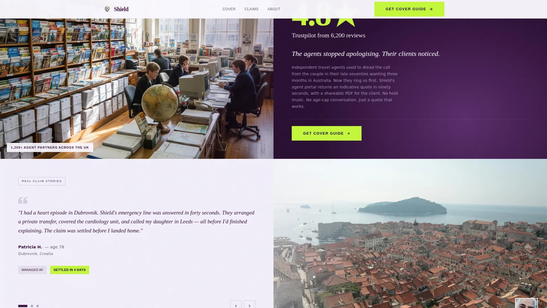 Voyager — Travel Insurance Senior Landing Page Template