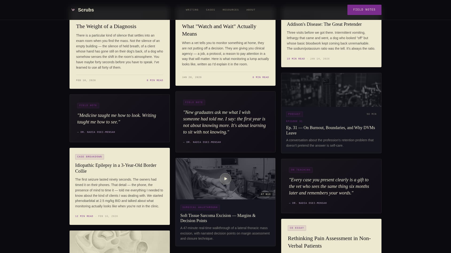 Veterinarian Profile Professional Website Template