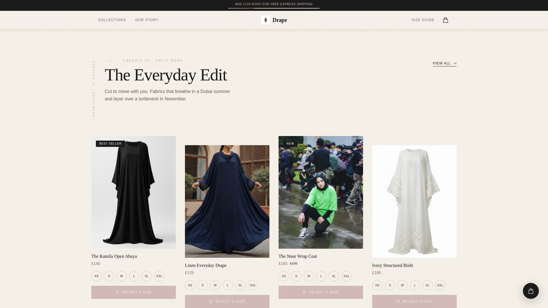 Middle Eastern Specialty Retail Blog Website Template