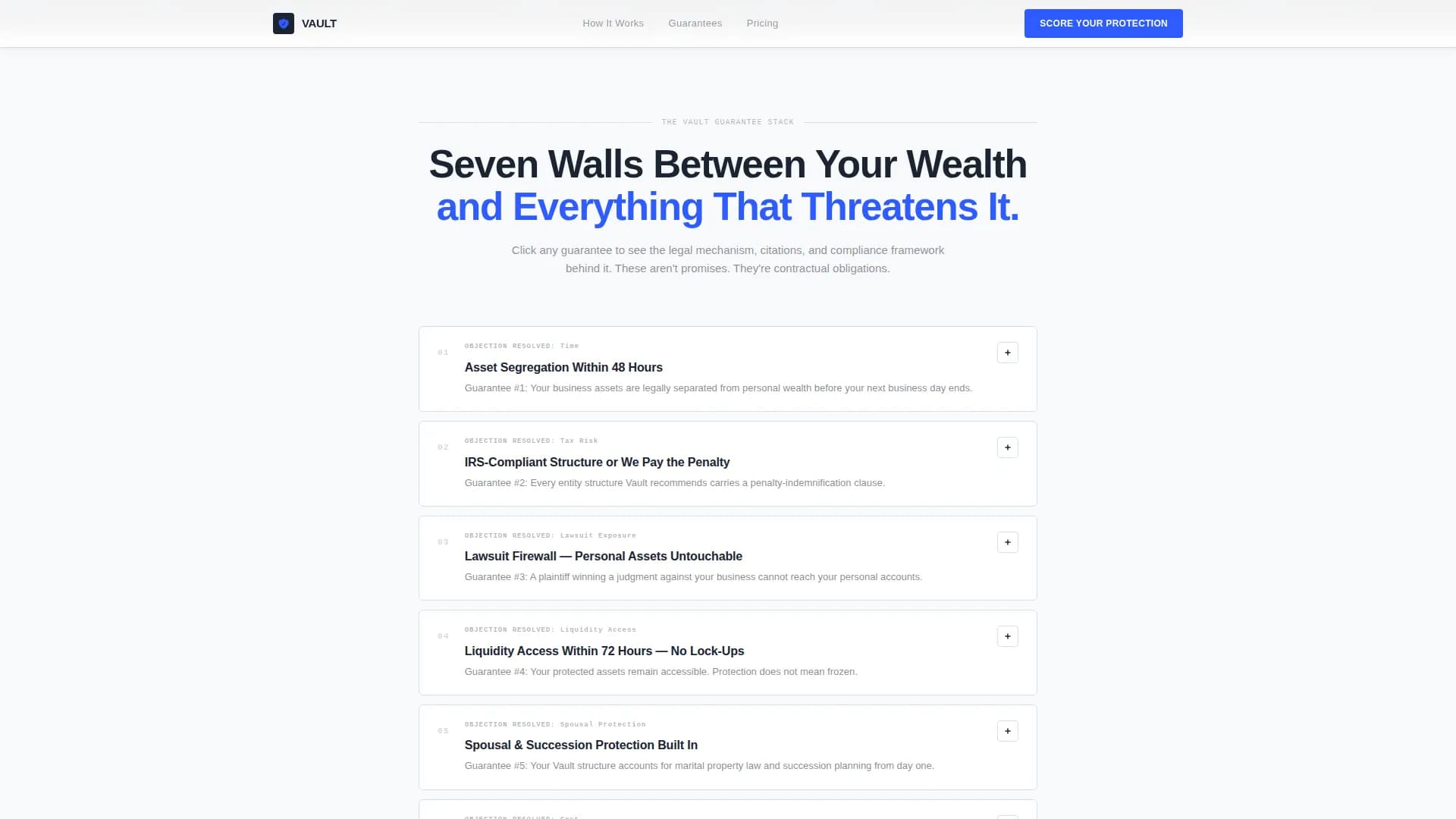 Wealth — Investment Account Business Landing Page Template