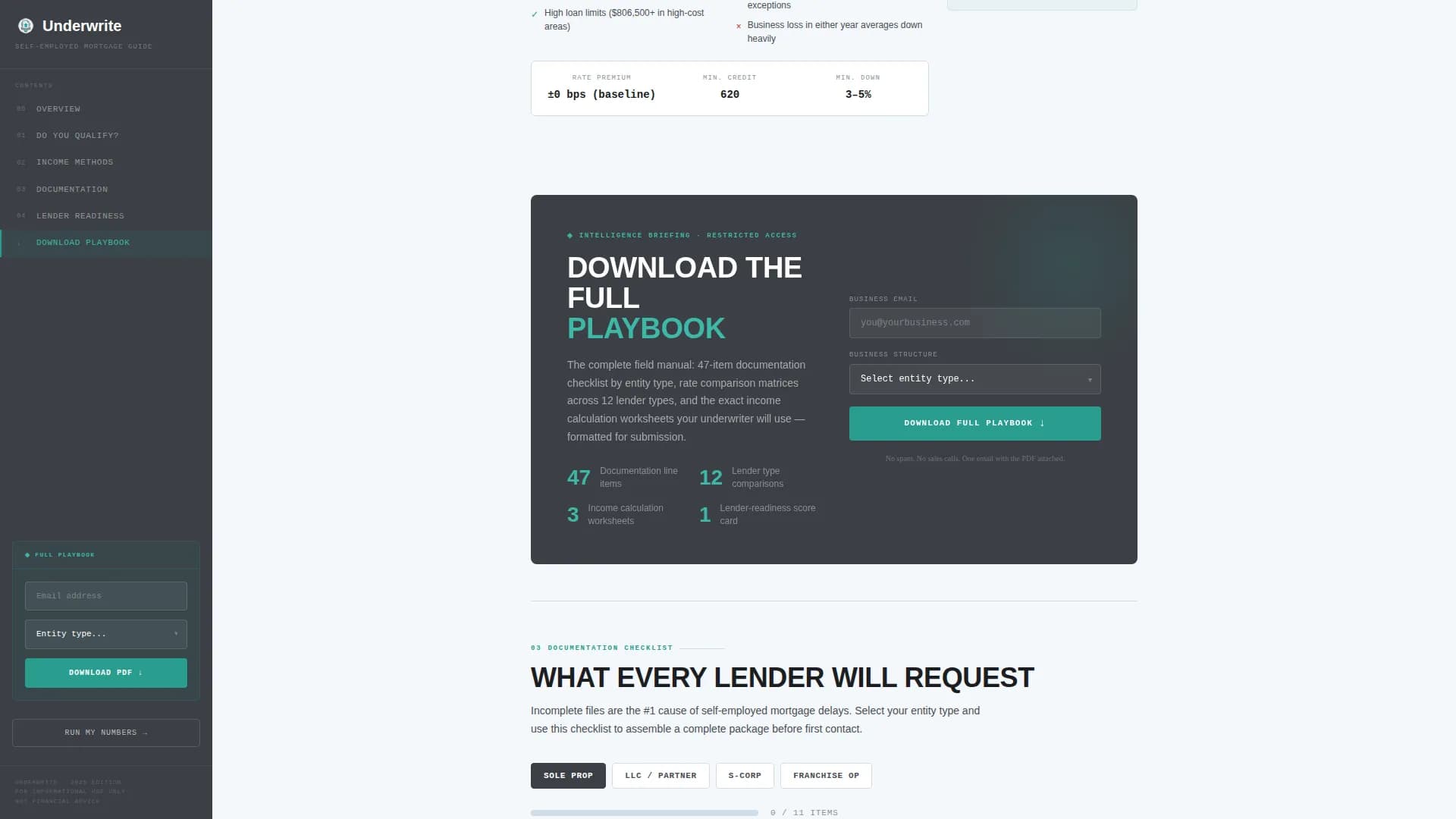 Authorize — Mortgage Self-Employed Landing Page Template