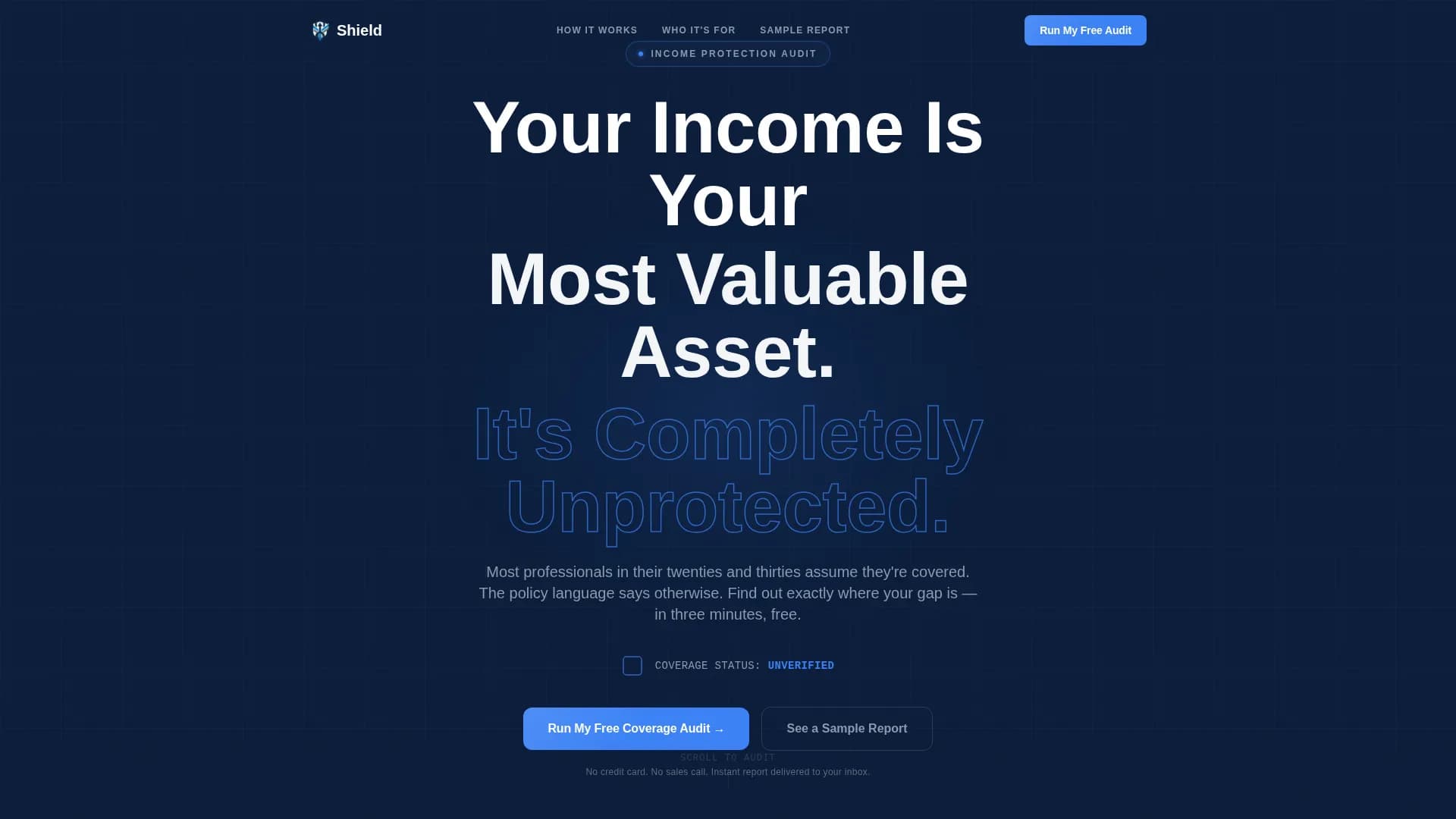 Young Professional Insurance Professional Website Template