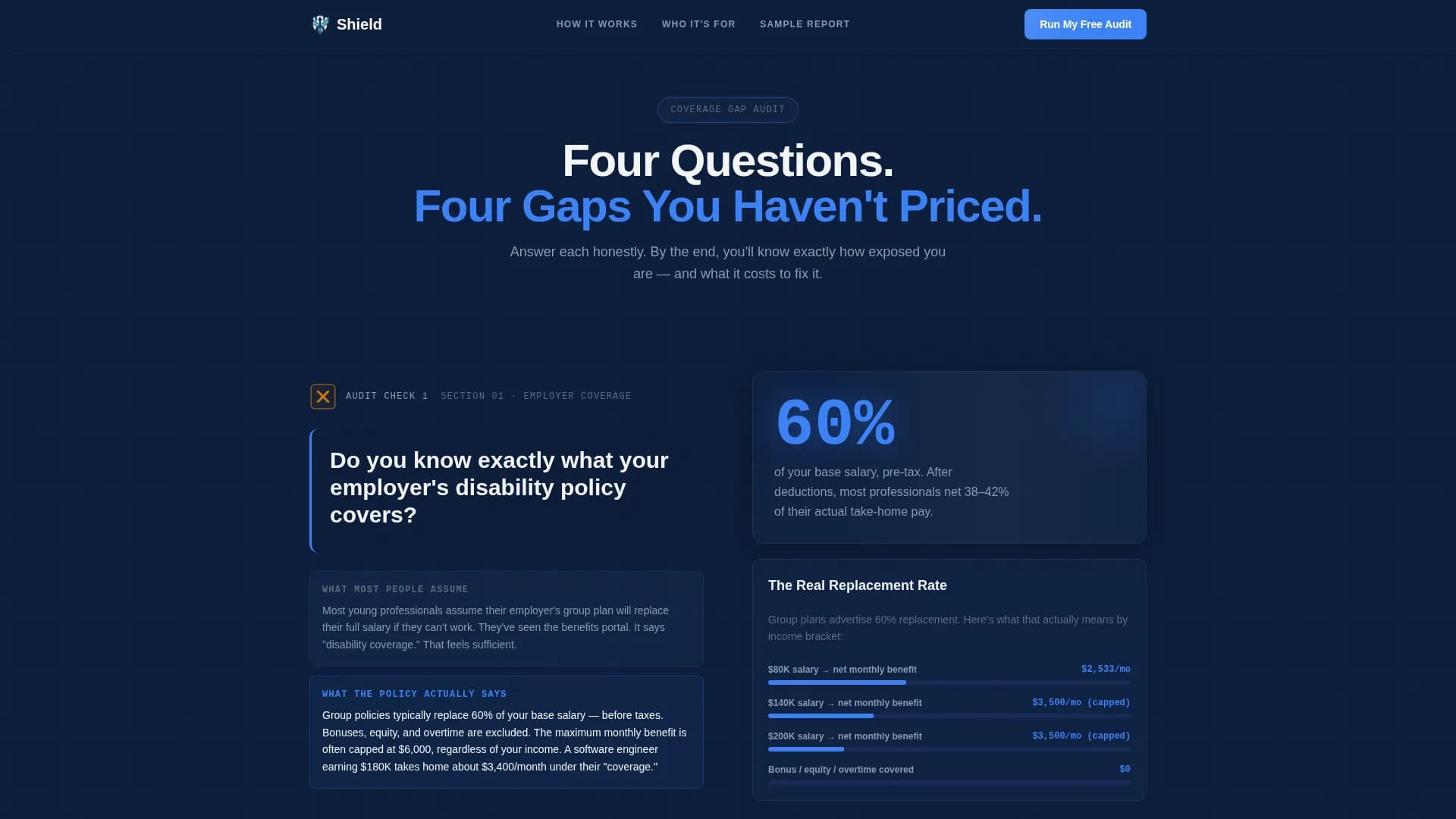 Young Professional Insurance Professional Website Template