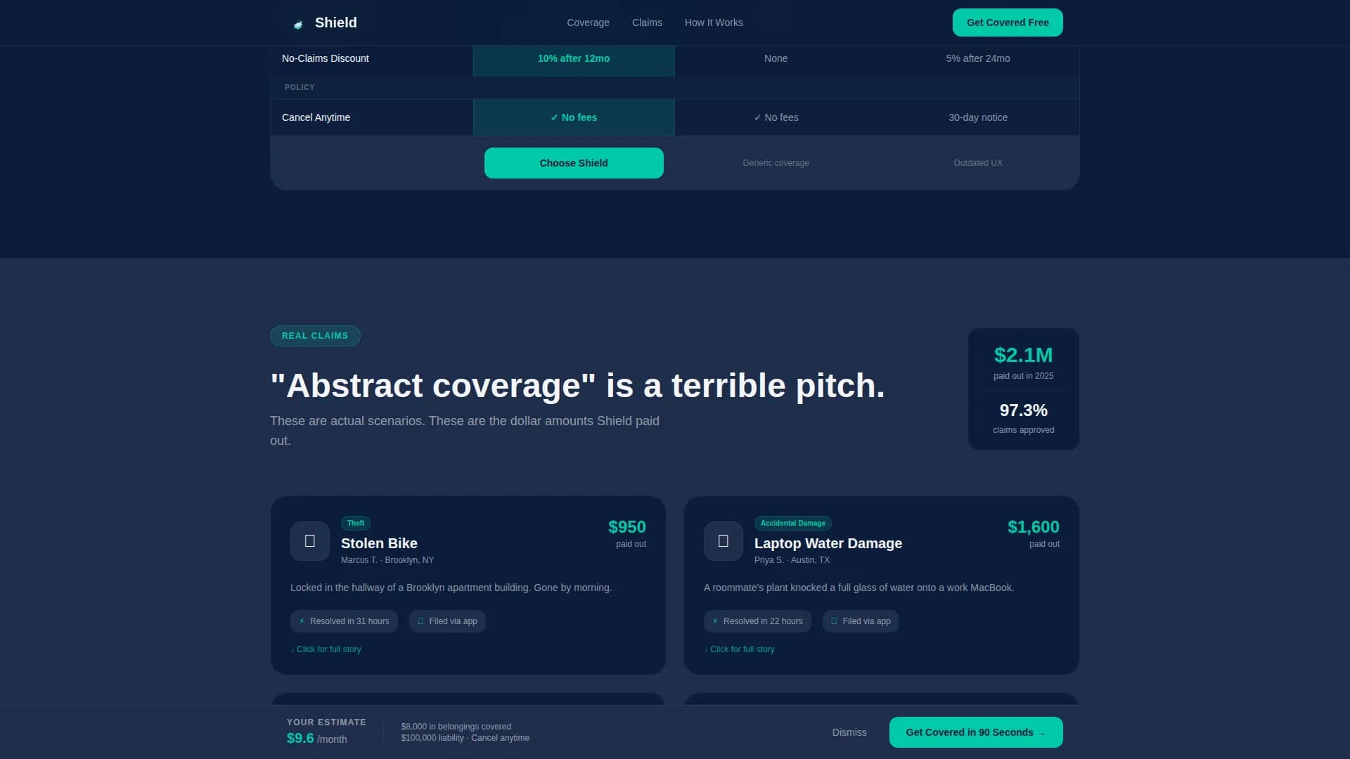 Young Professional Insurance Specialist Professional Website Template