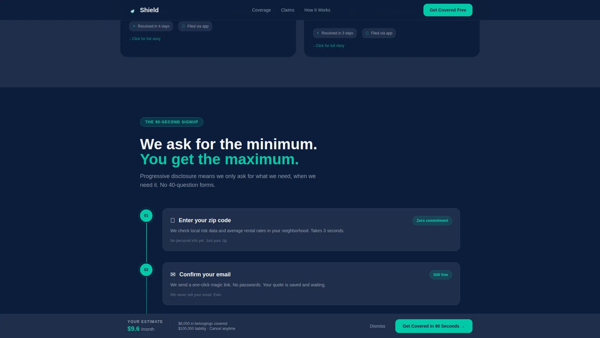 Young Professional Insurance Specialist Professional Website Template