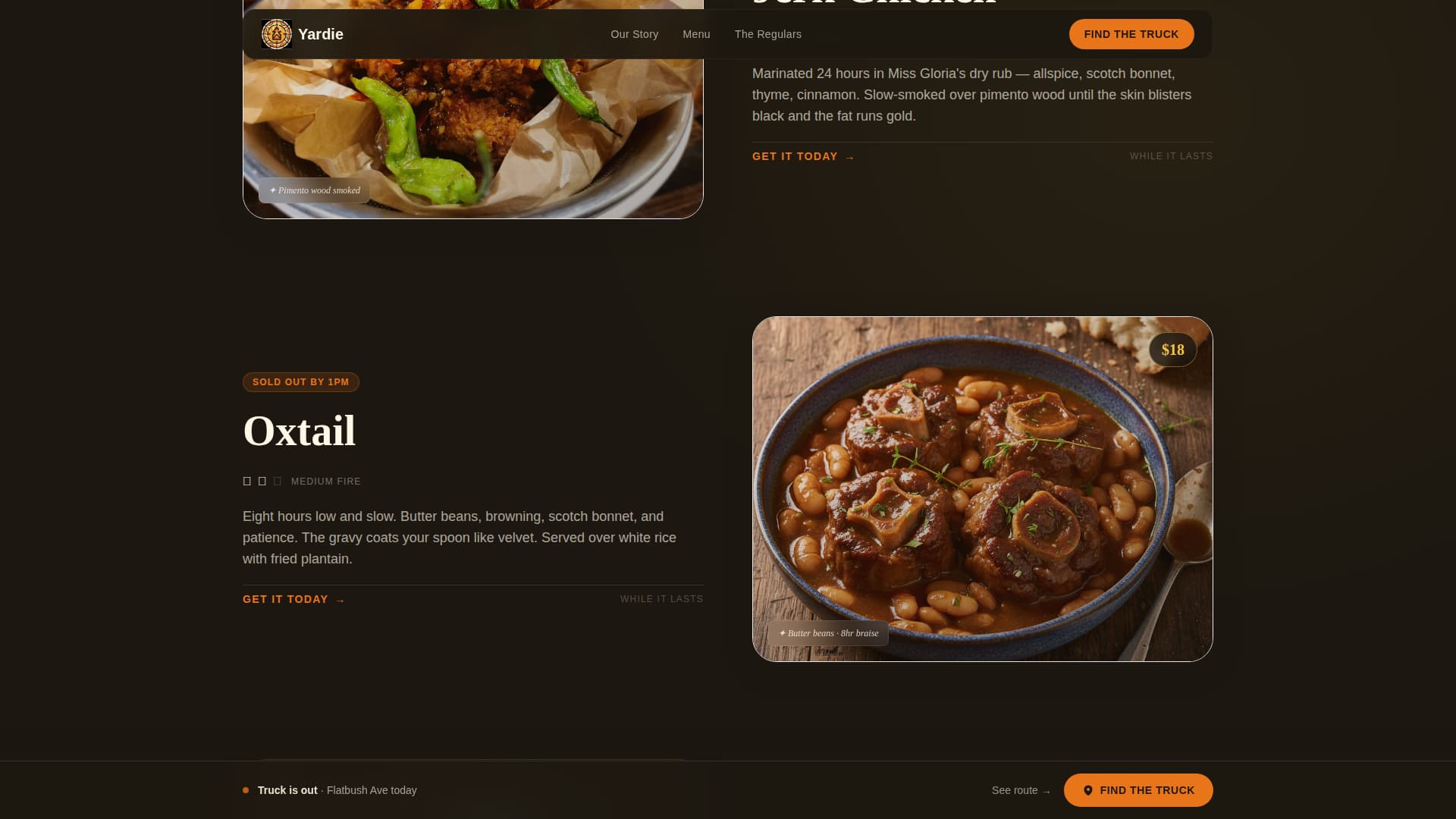 Yardie - Soulful Jamaican Landing Page Template