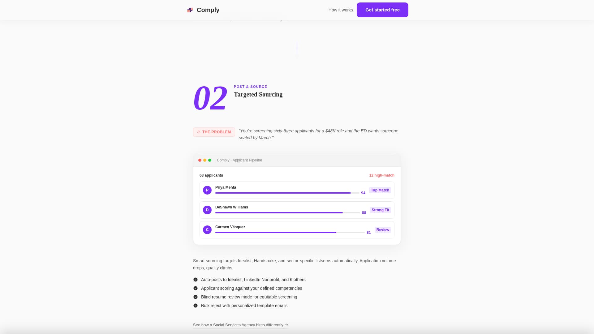 Comply - Streamlined Nonprofit Landing Page Template