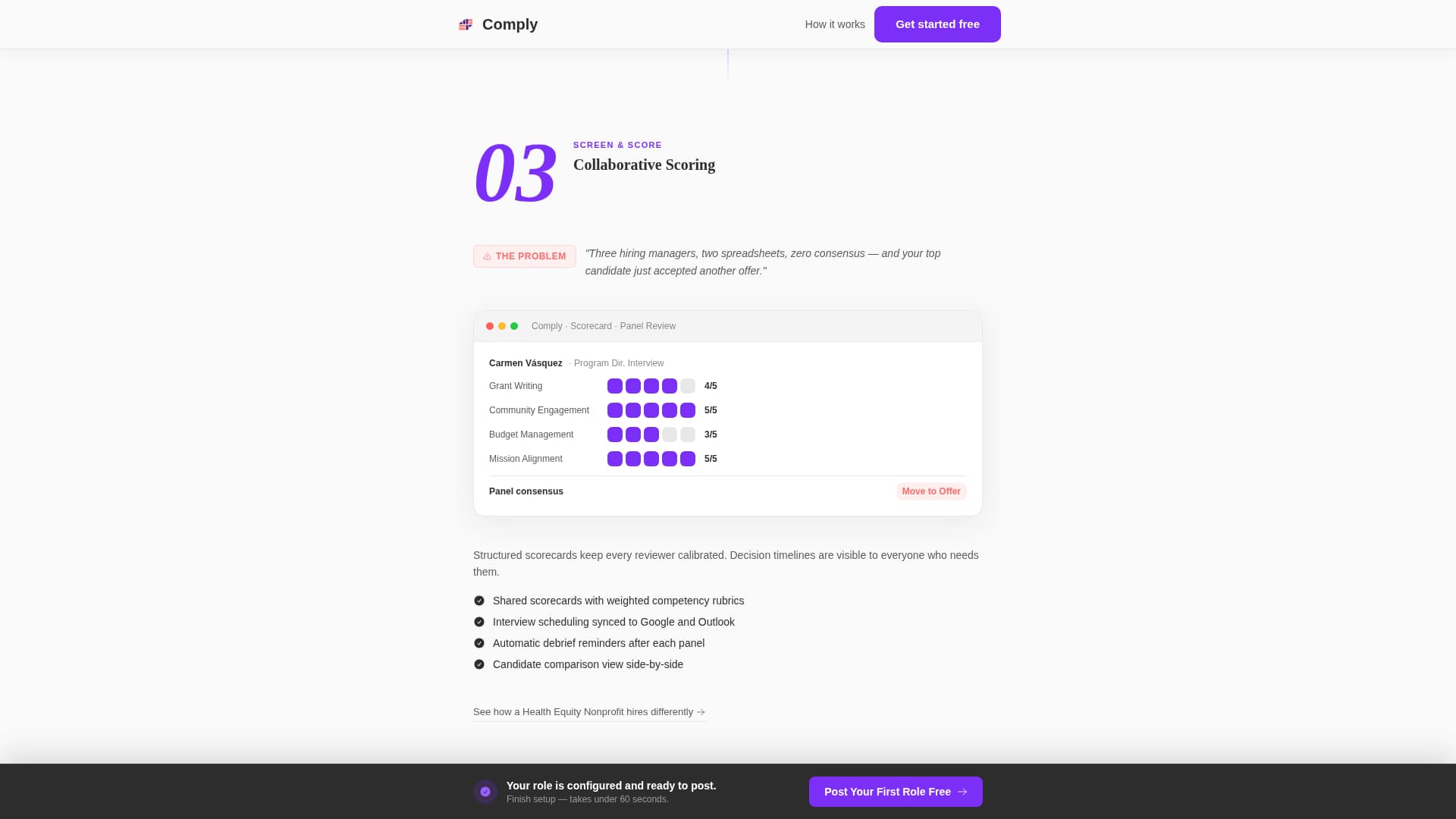 Comply - Streamlined Nonprofit Landing Page Template