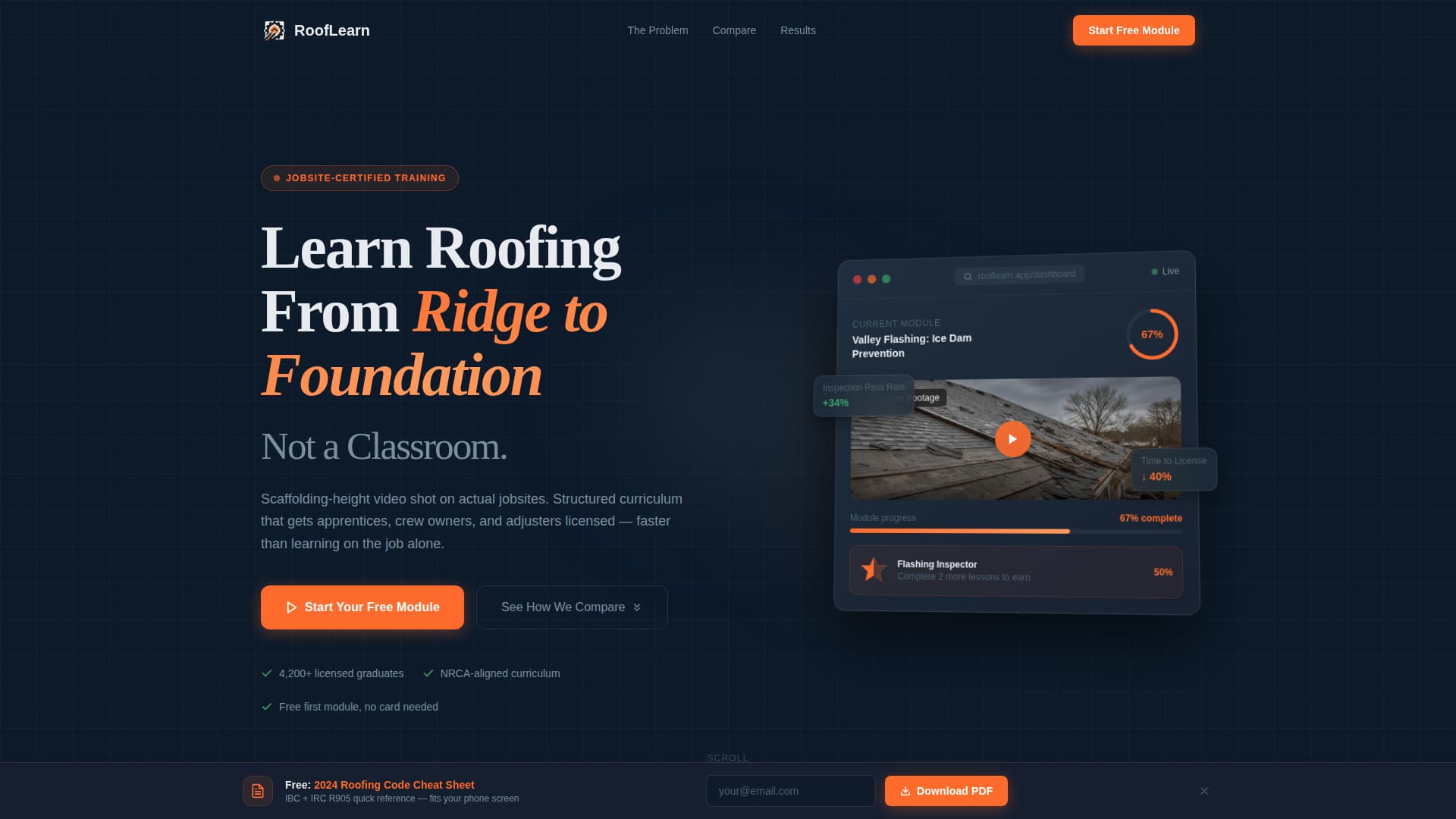 Roofing Digital Presence Reviews Website Template