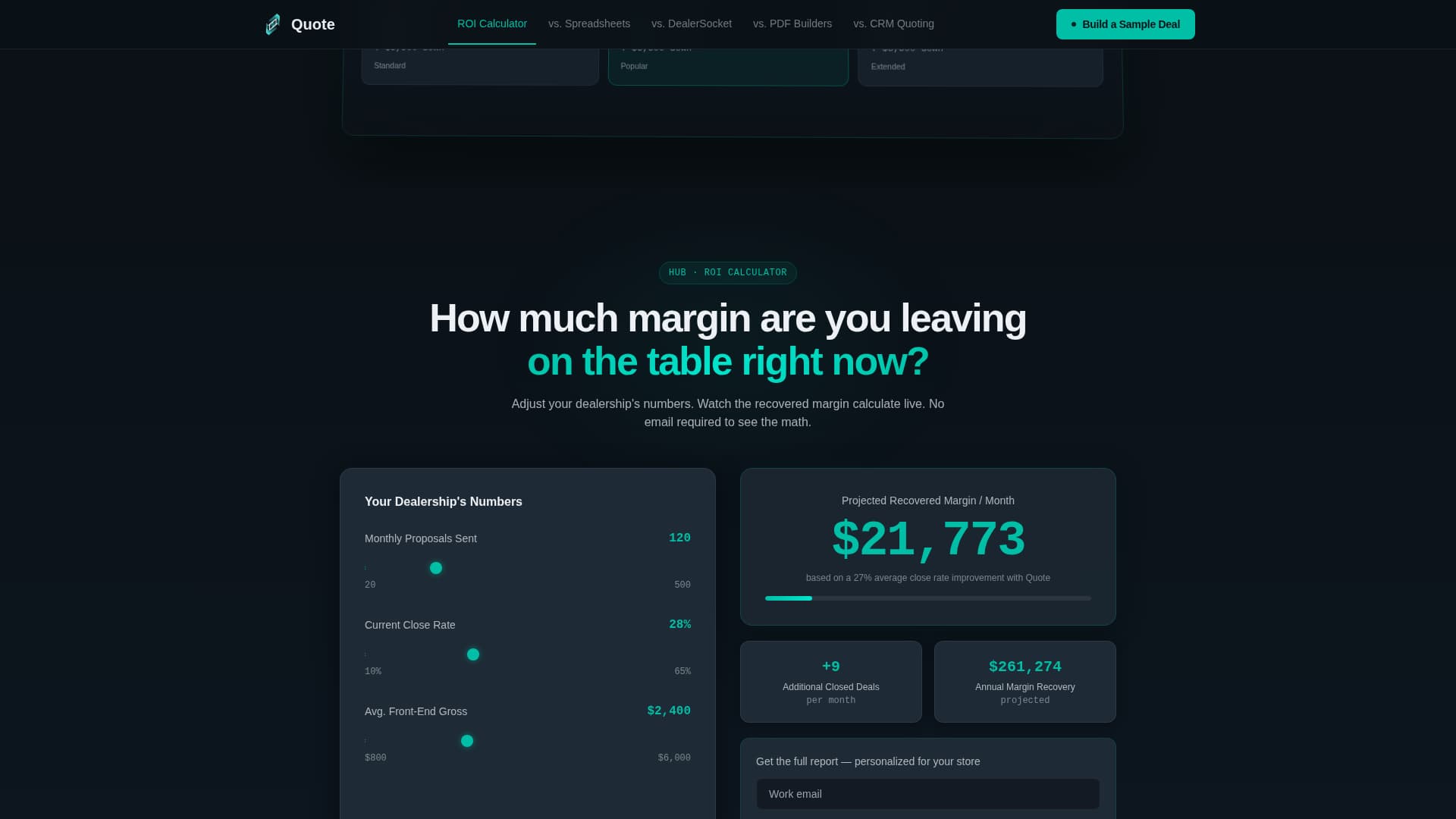 Automotive Software Cost Calculator Website Template