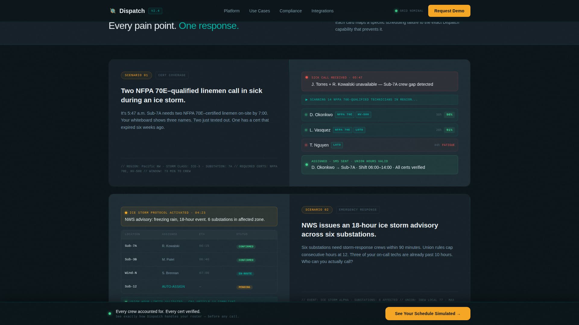 Energy Software & SaaS Booking Website Template