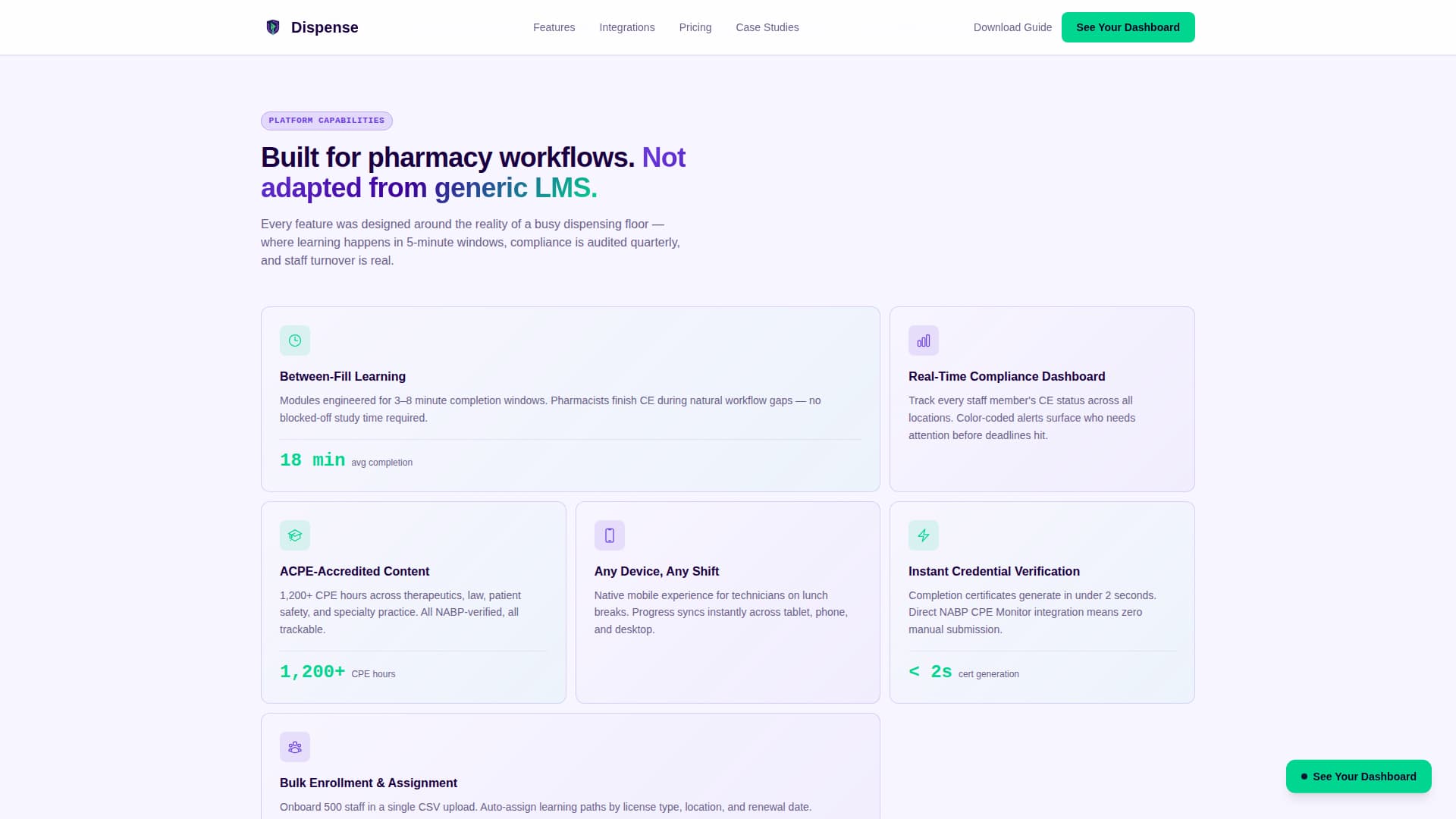 Dispense - Powerful Pharmacy Landing Page Template