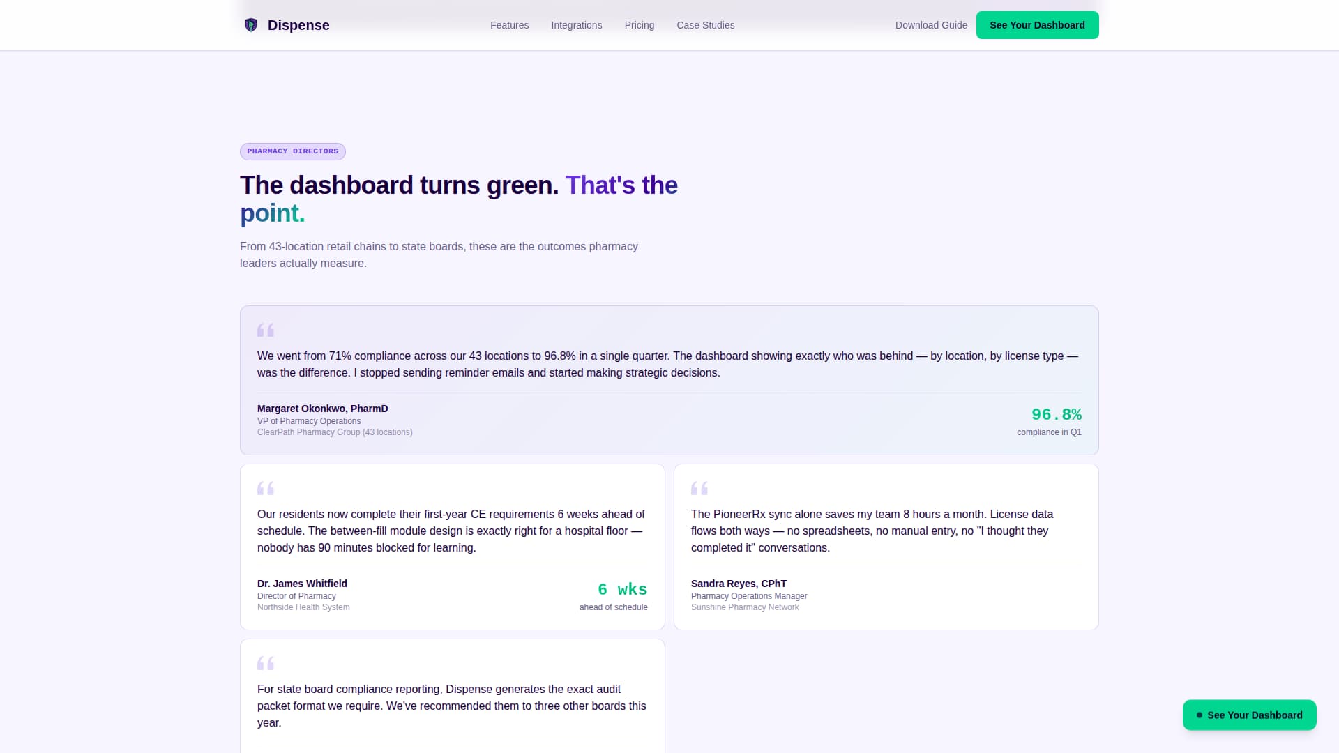 Dispense - Powerful Pharmacy Landing Page Template