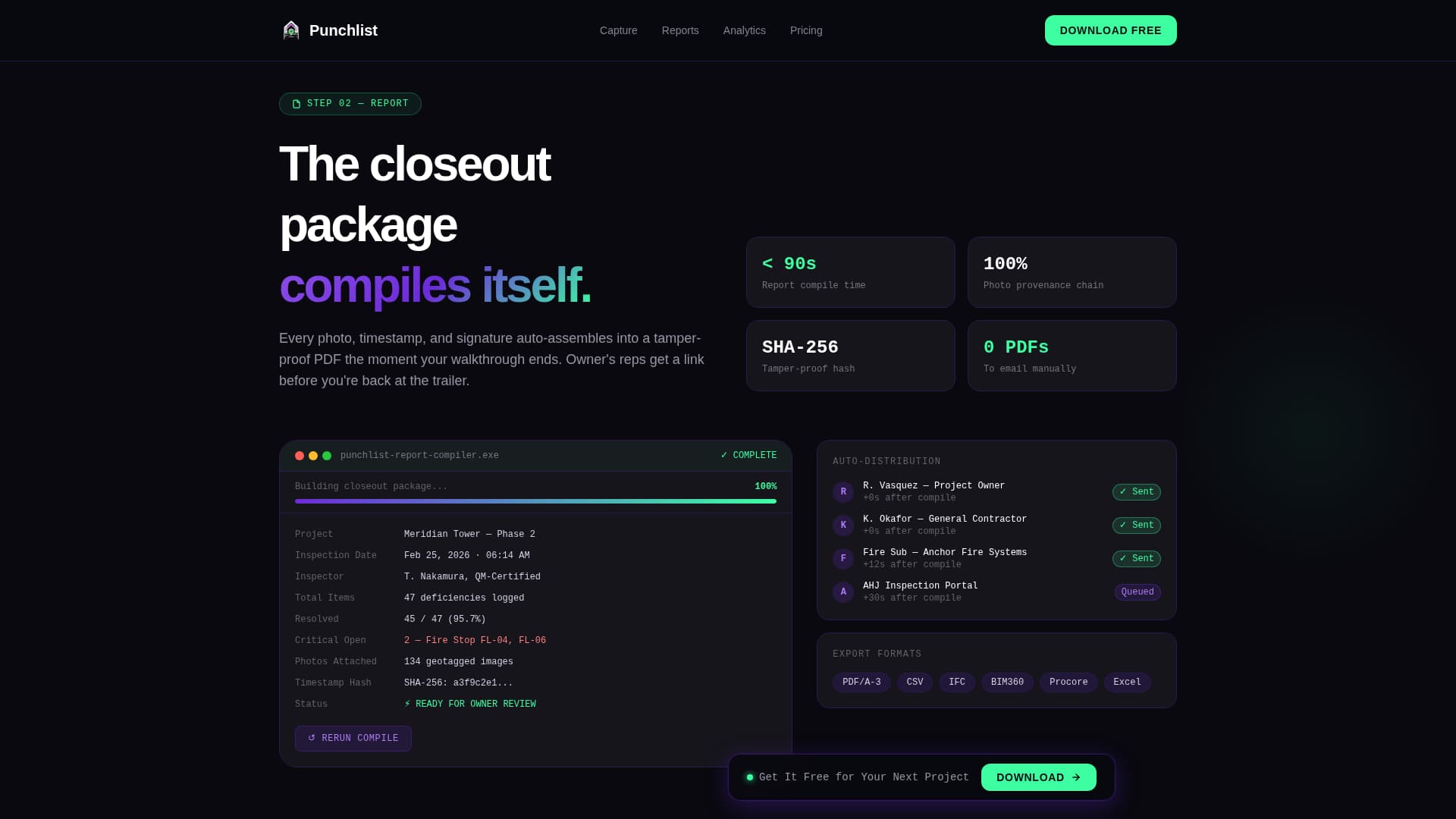 Construction Software Professional Website Template