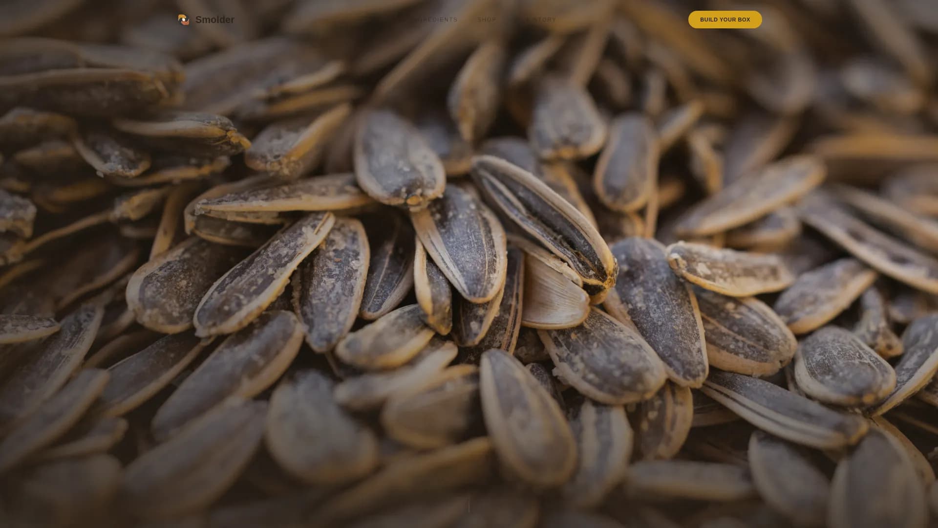 Smolder — Luxe Anti-Inflammatory Snack Brand Landing Page Template