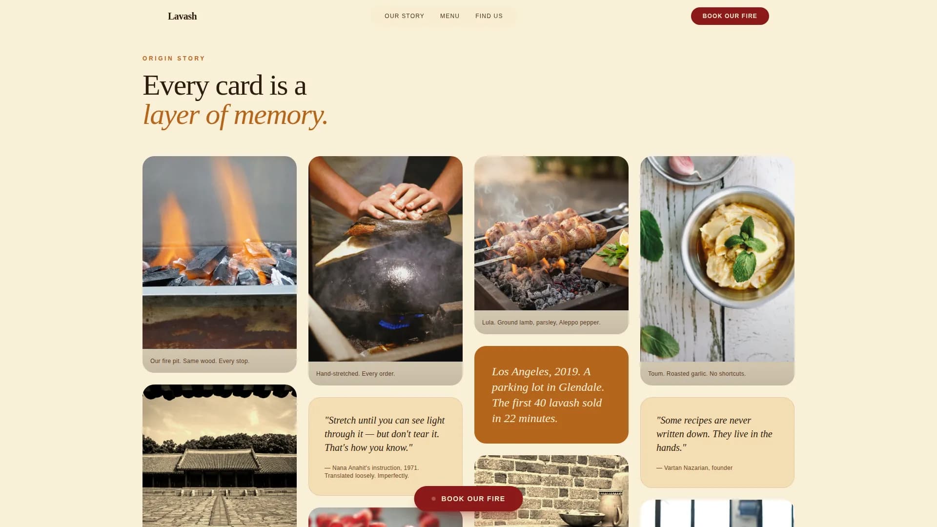 Ember — Armenian Food Truck Landing Page Template