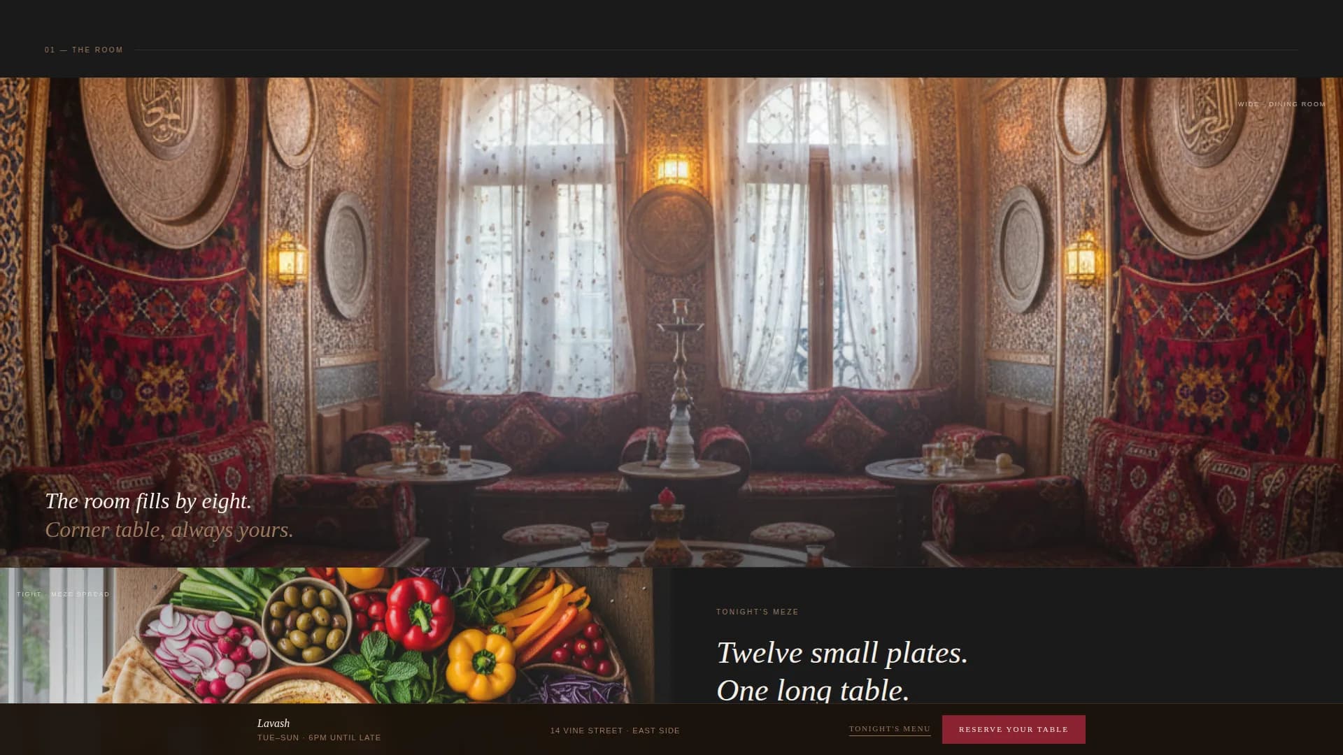 Lavash - Artisan Armenian Restaurant Landing Page Template