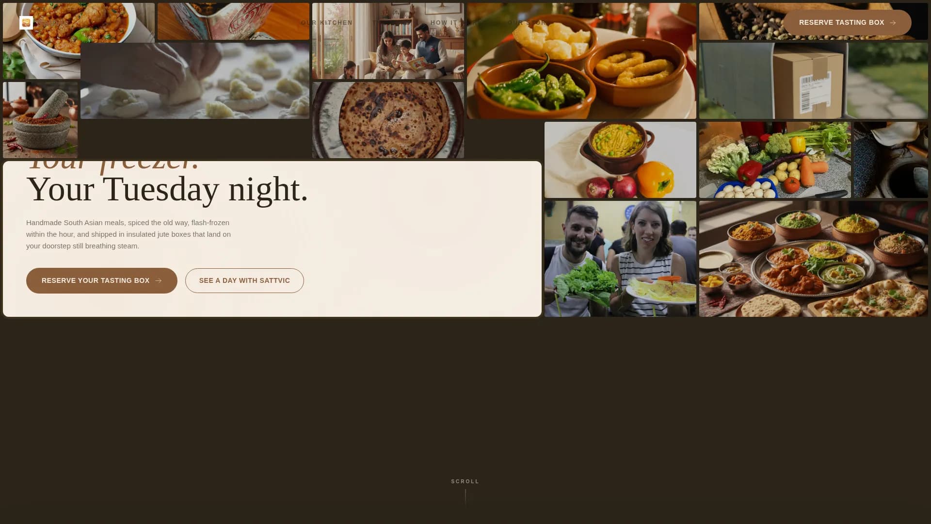Sattvic — Artisan Ayurvedic Foods Landing Page Template