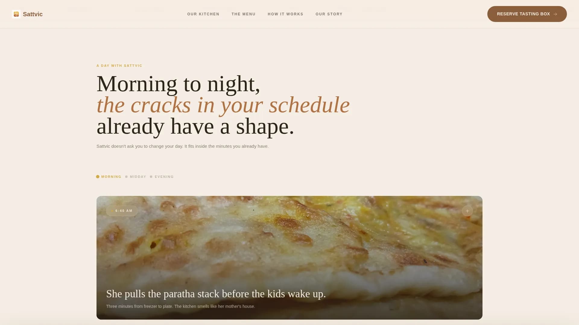 Sattvic — Artisan Ayurvedic Foods Landing Page Template
