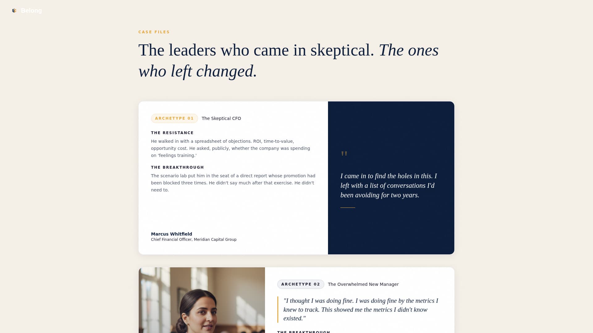 Belong - Transformative Inclusion Landing Page Template