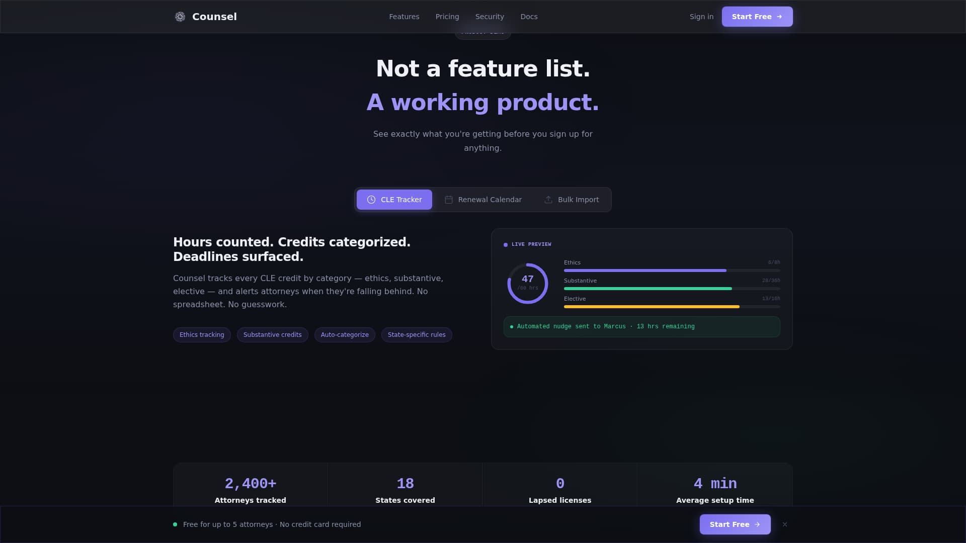 Legal Software Privacy Policy Website Template
