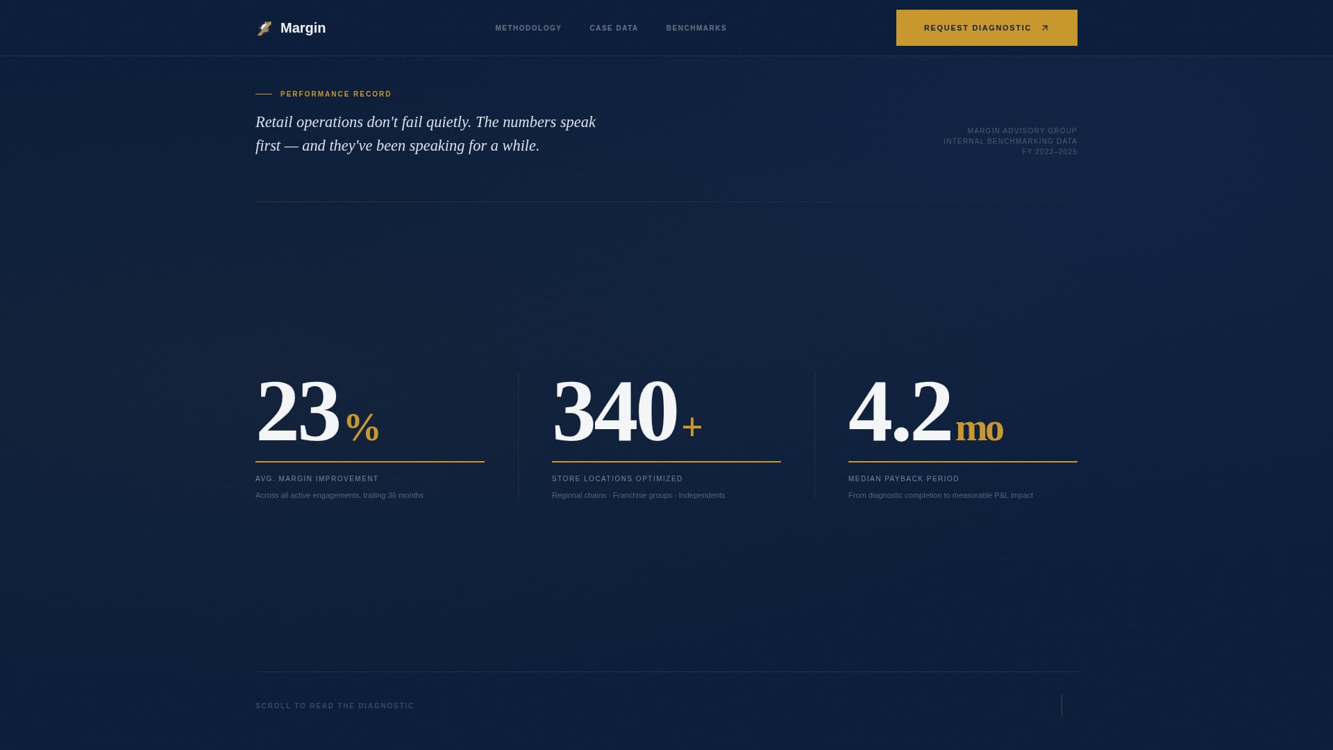 Retail Consulting FAQ Website Template