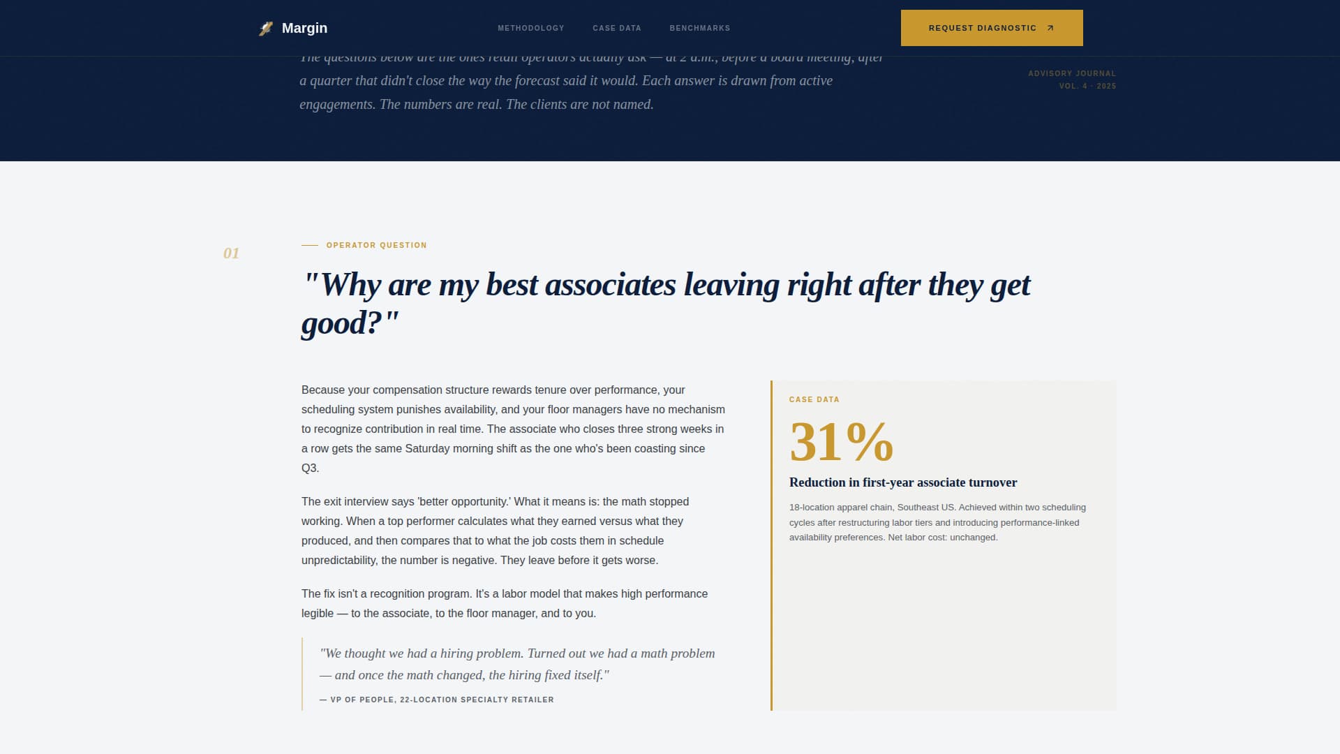Retail Consulting FAQ Website Template