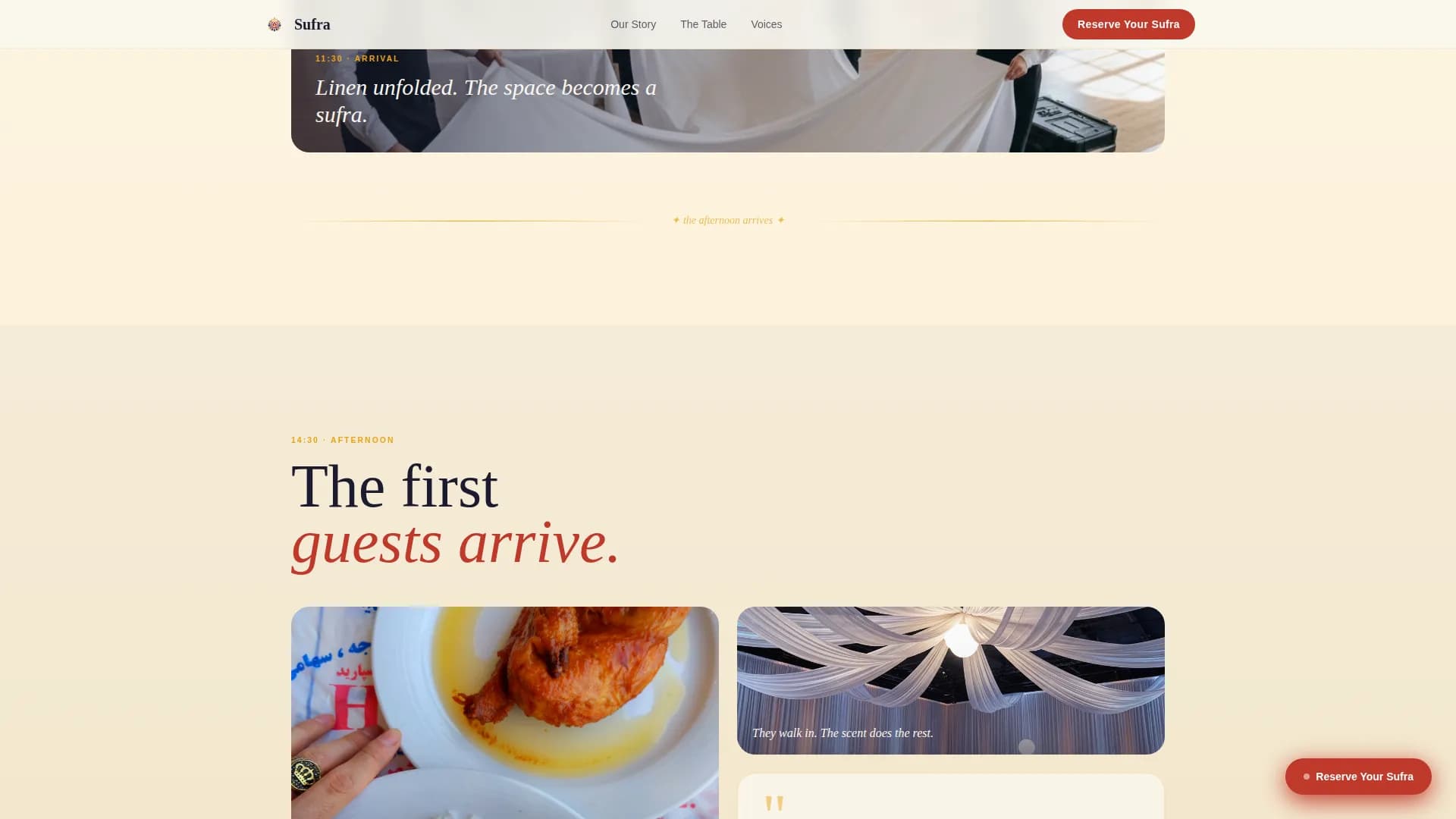 Sufra - Authentic Azerbaijani Catering Landing Page Template