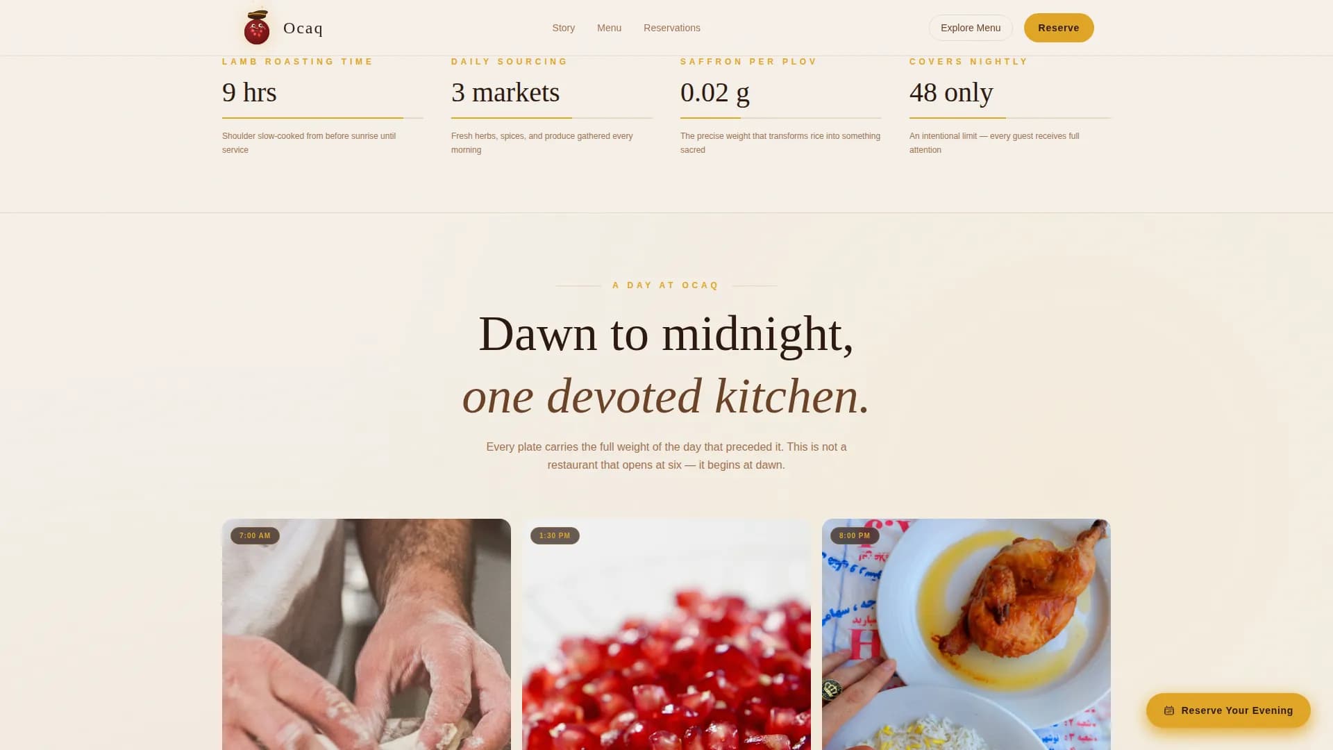 Essence — Sophisticated Azerbaijan Cuisine Landing Page Template