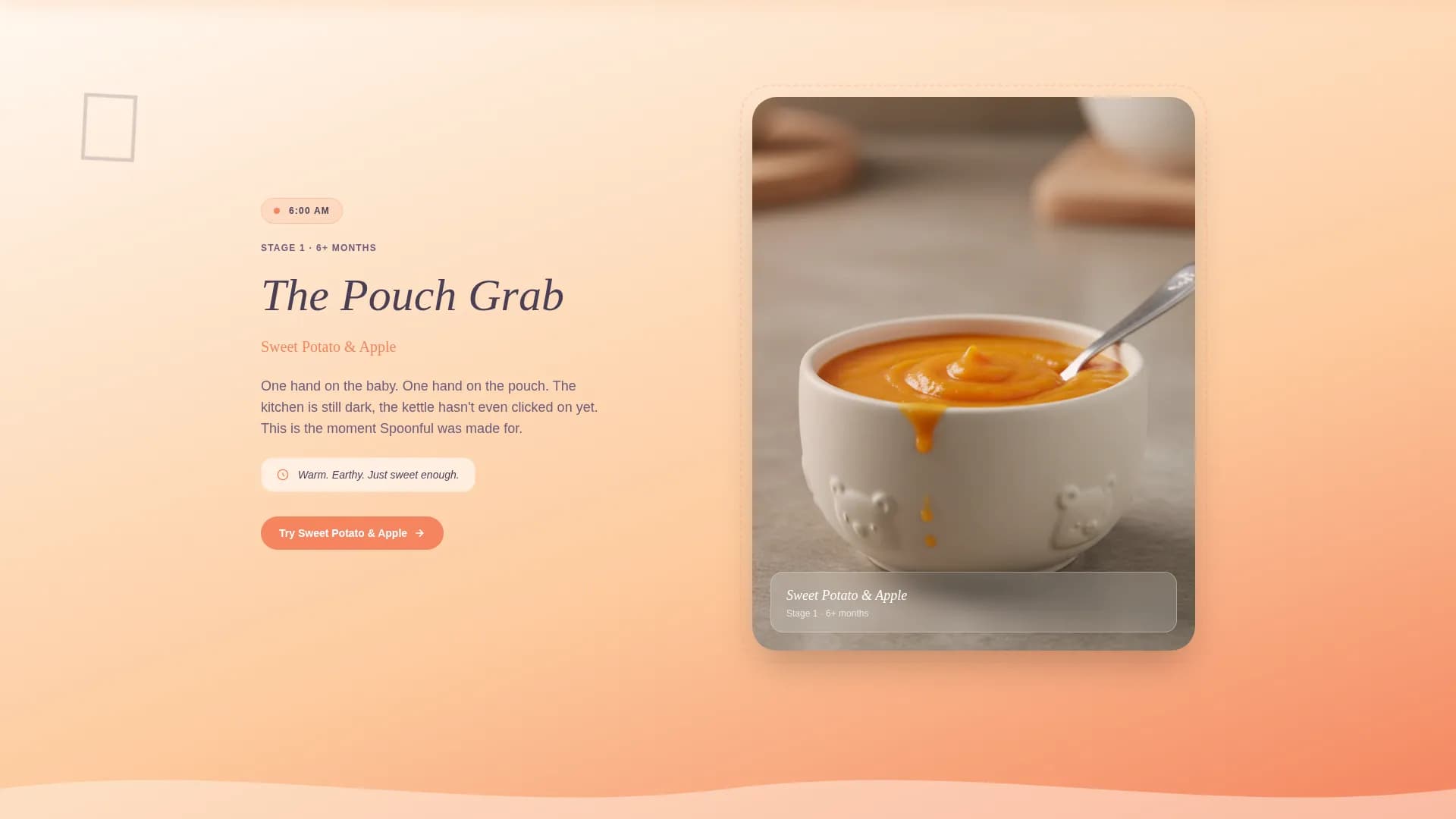 Spoonful — Organic Baby Nutrition Landing Page Template