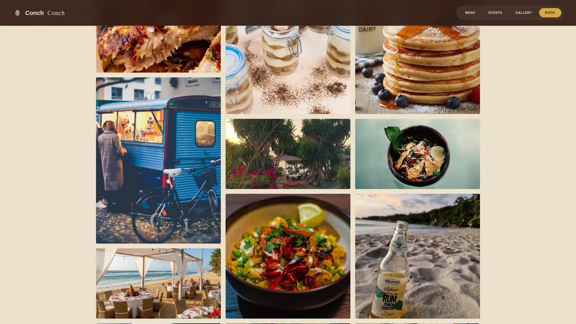 Drift — Island Food Truck Landing Page Template