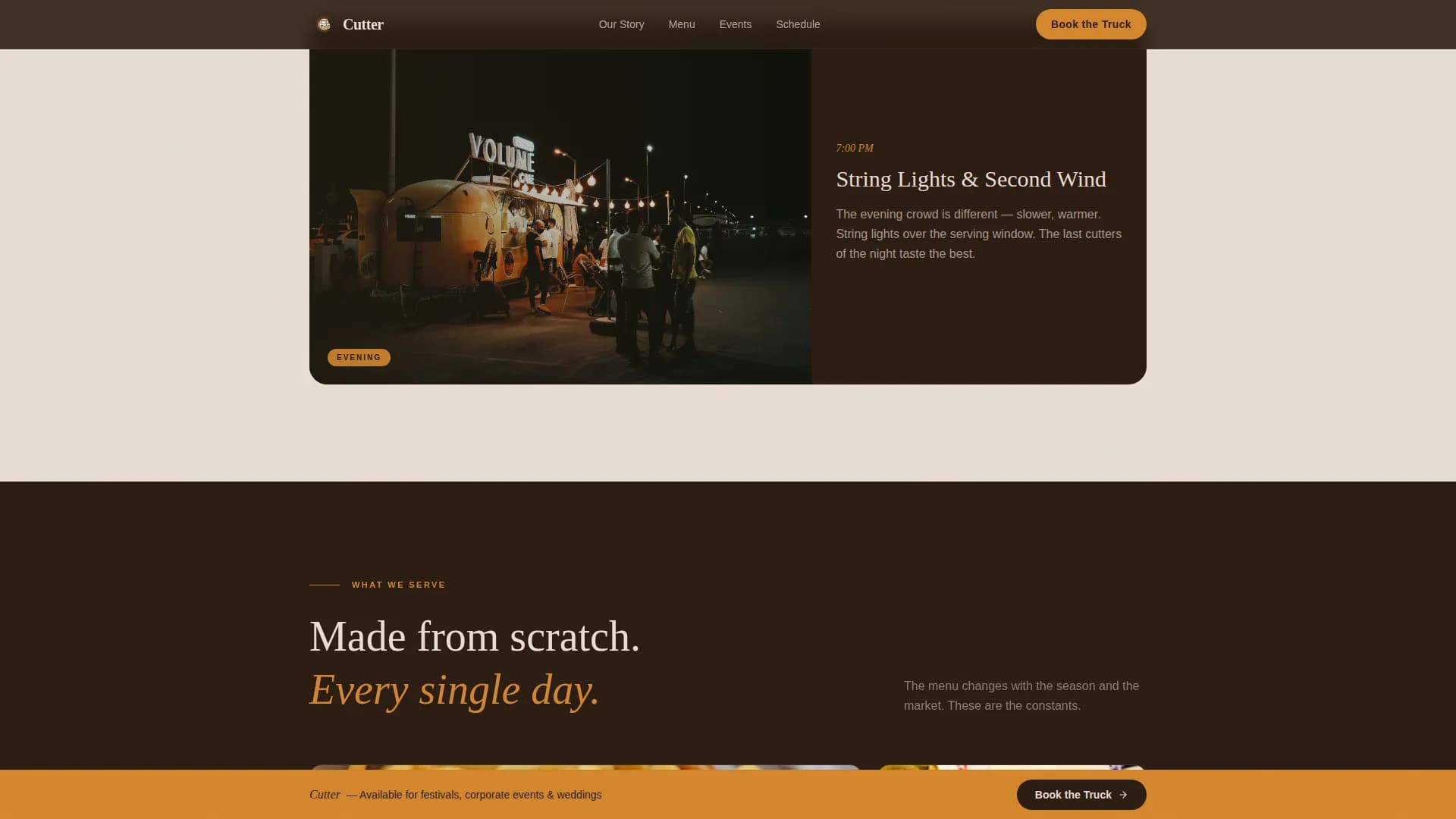 Savor — Artisan Caribbean Truck Landing Page Template