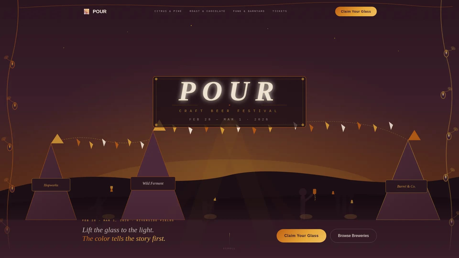 Fest — Dynamic Brewery Event Landing Page Template