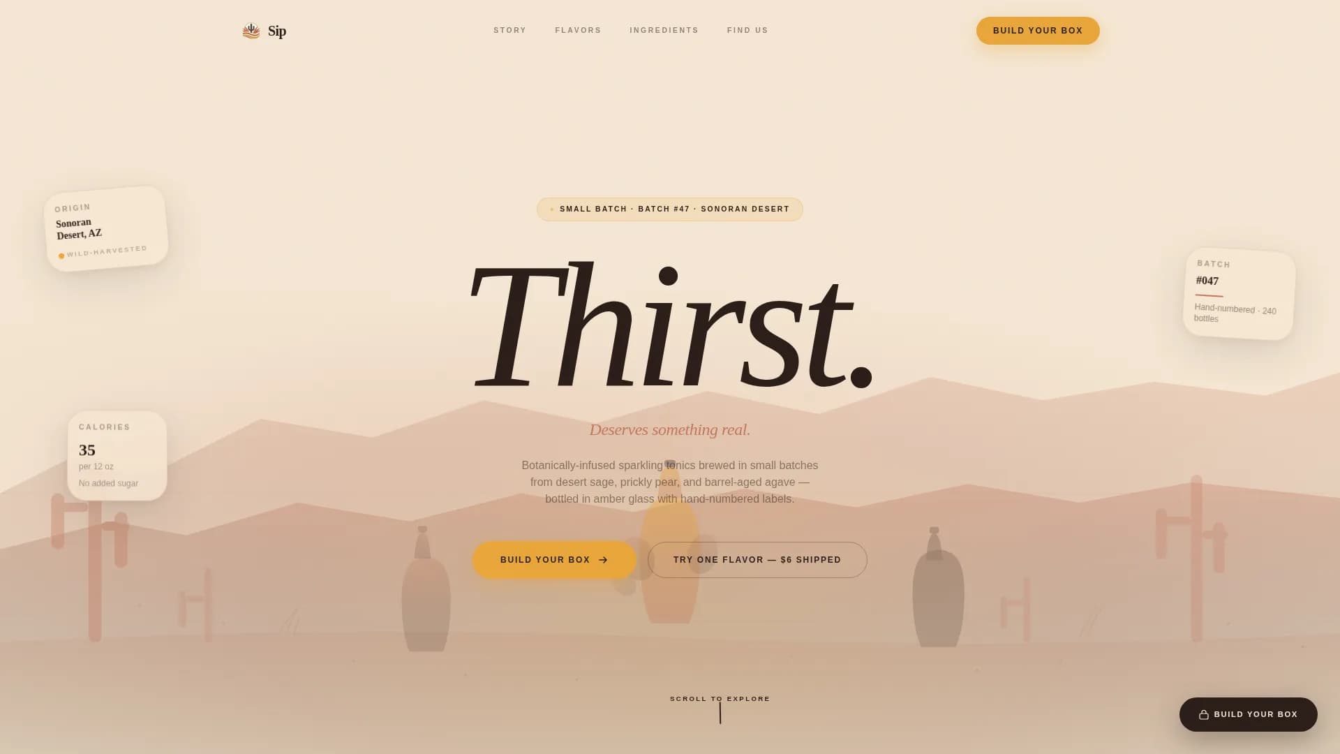 Fizz — Craft Wellness Tonic Landing Page Template