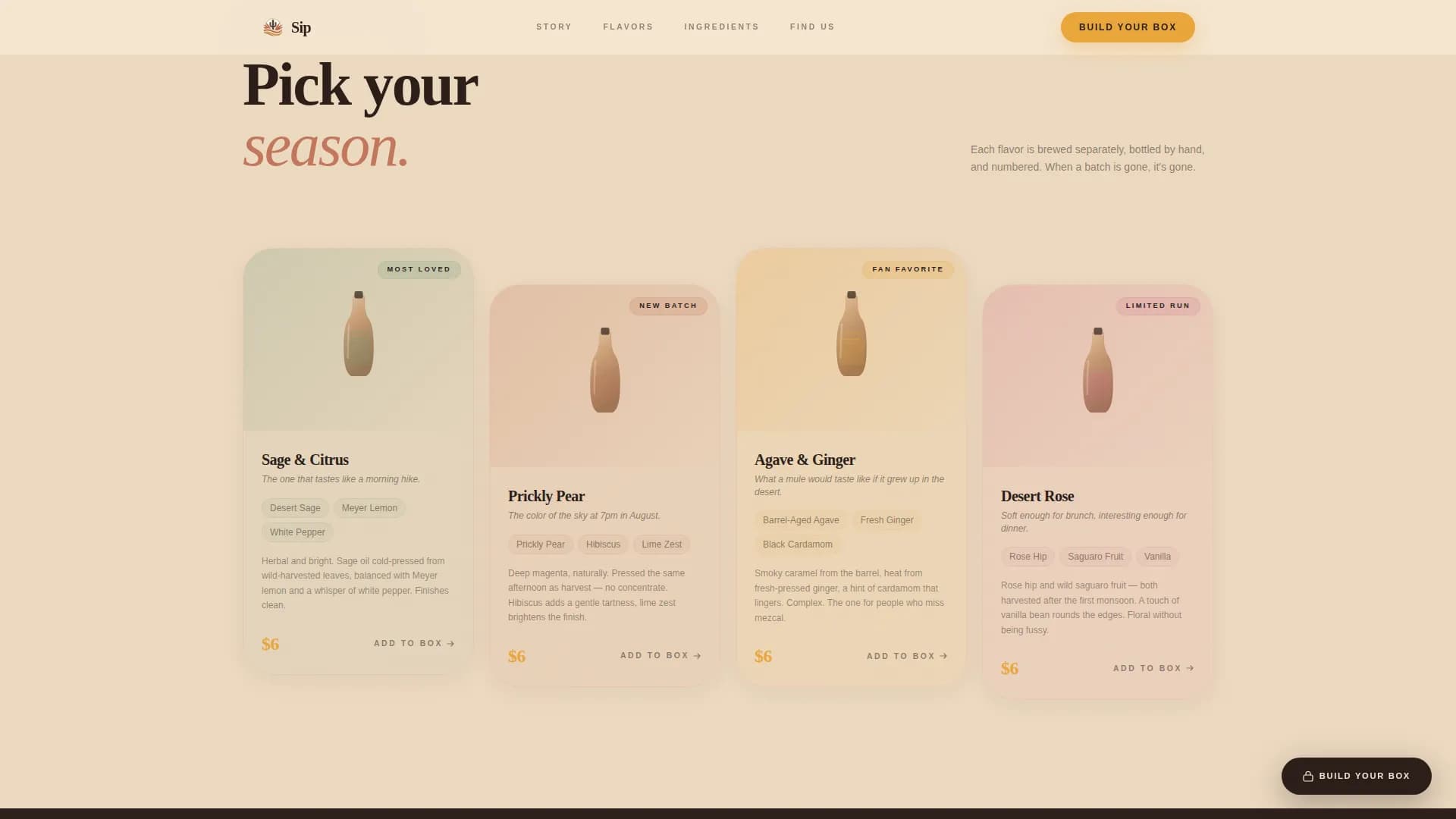 Fizz — Craft Wellness Tonic Landing Page Template