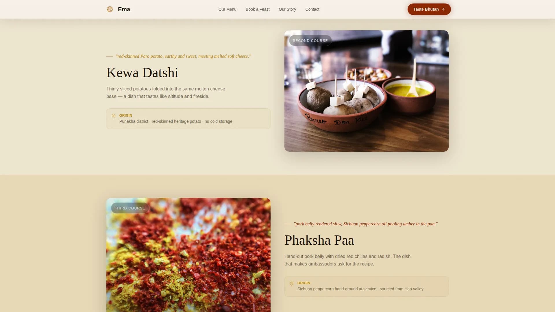 Himalaya — Expert Cultural Catering Landing Page Template