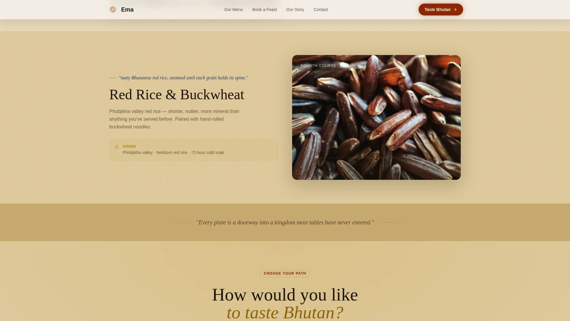 Himalaya — Expert Cultural Catering Landing Page Template