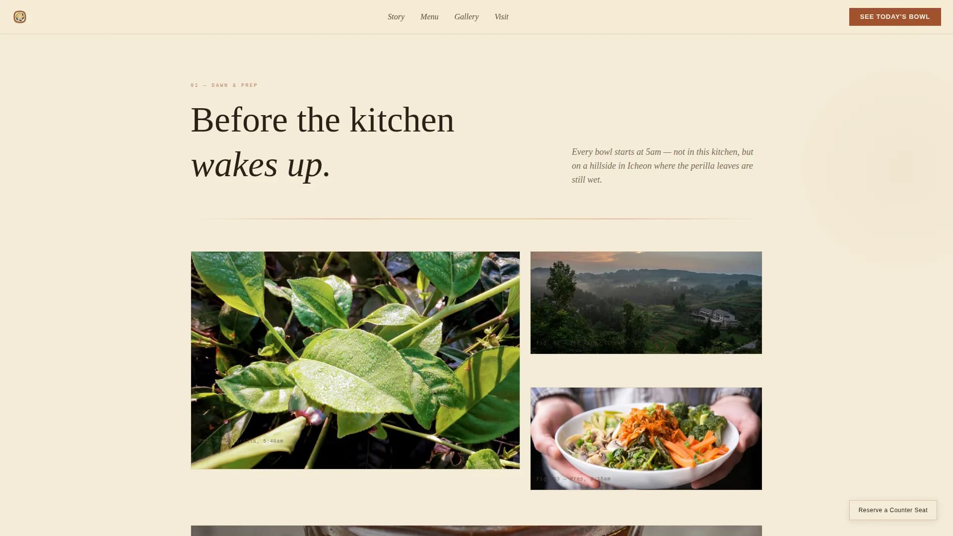Flame — Heirloom Korean Cuisine Landing Page Template