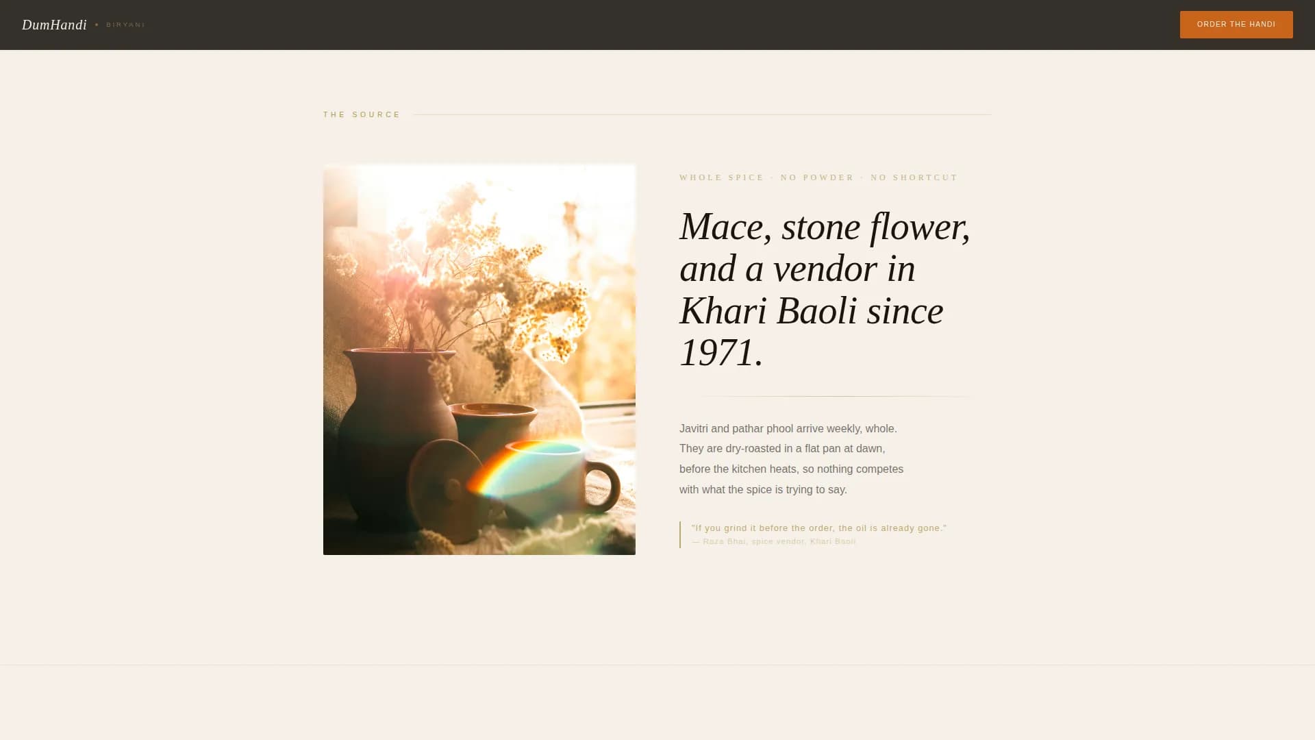 Simmer — Slow Cooked Cuisine Landing Page Template