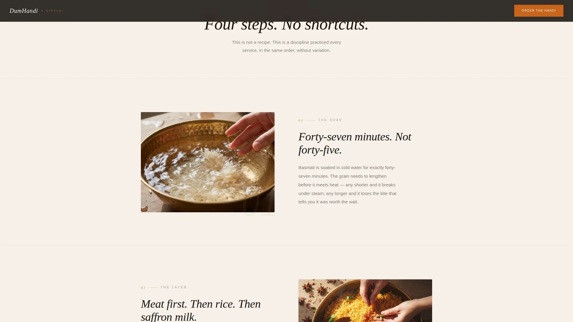 Simmer — Slow Cooked Cuisine Landing Page Template