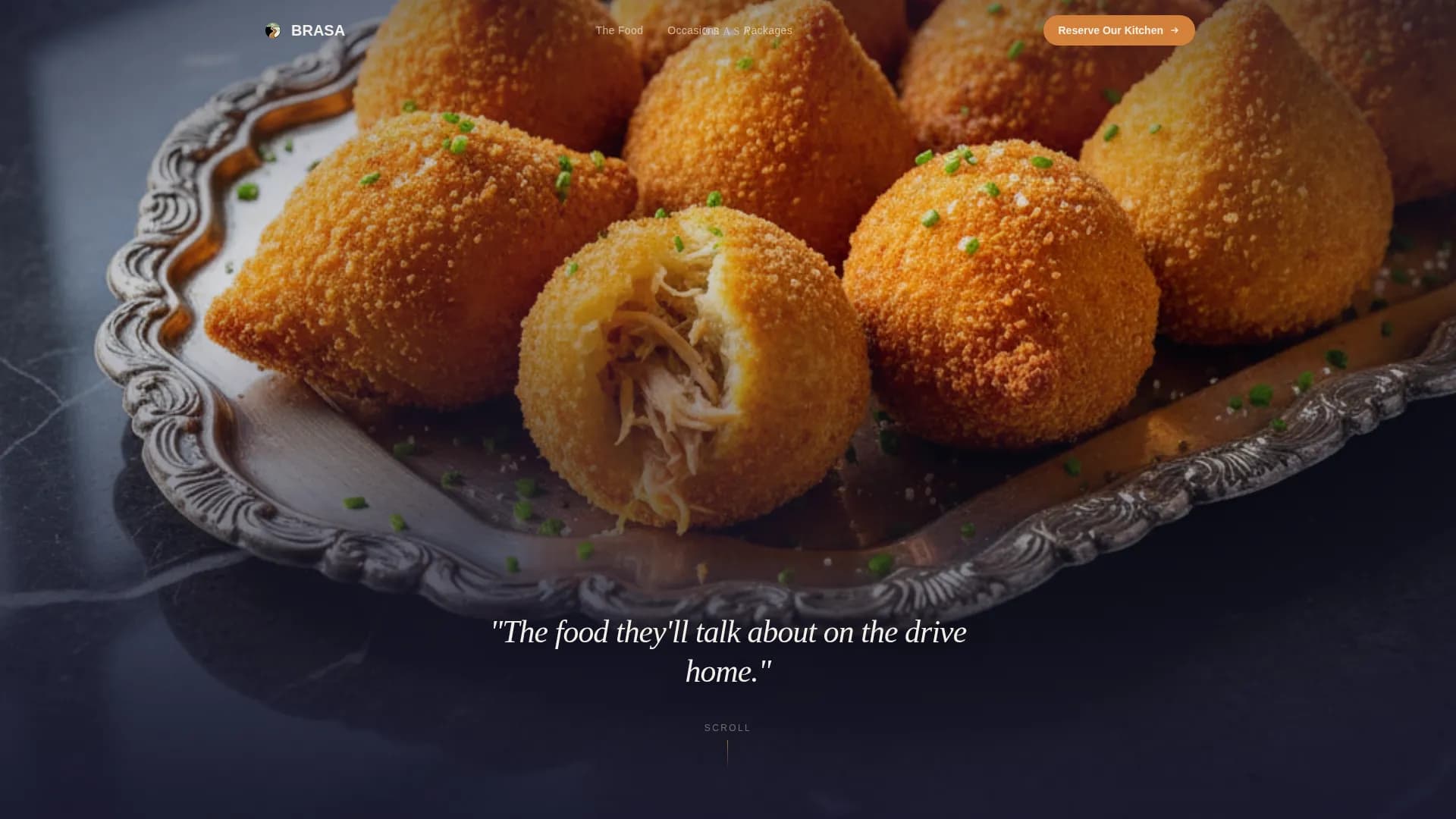 Brasa - Authentic Brazilian Catering Landing Page Template