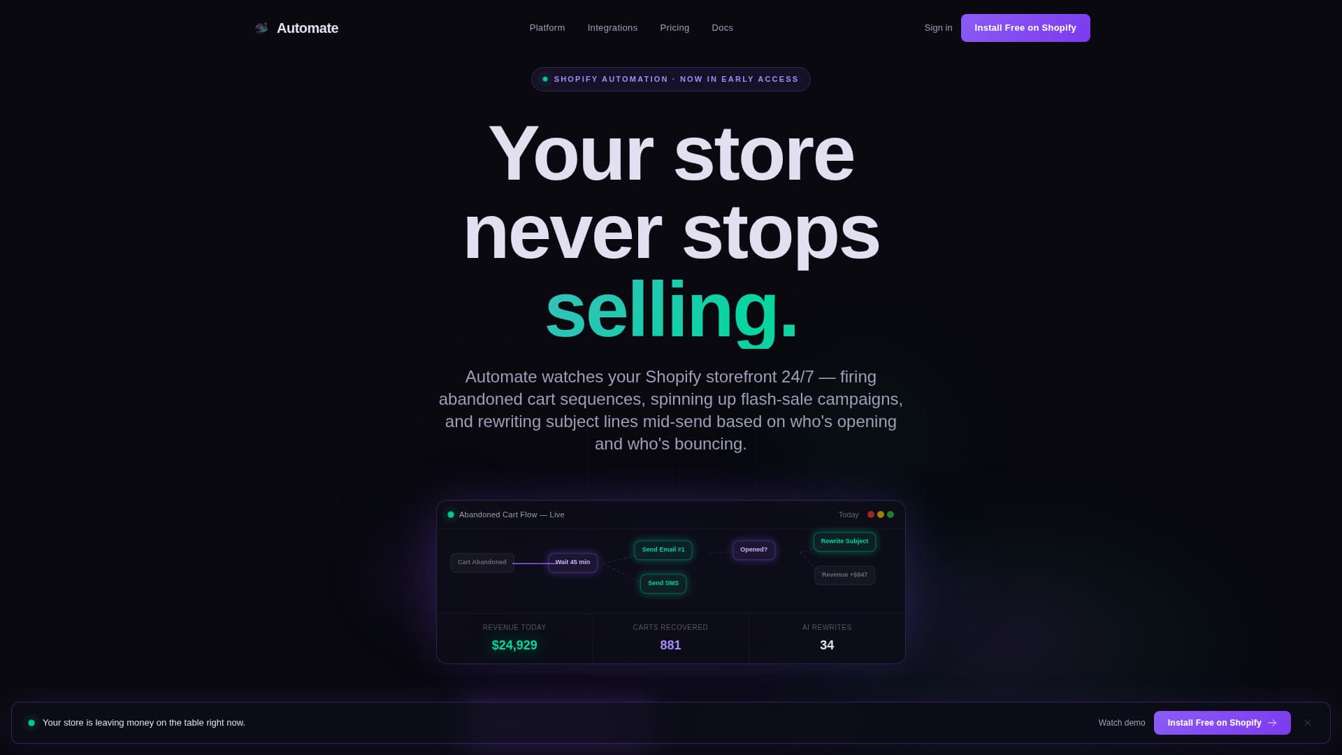E-Commerce Software & SaaS Professional Website Template