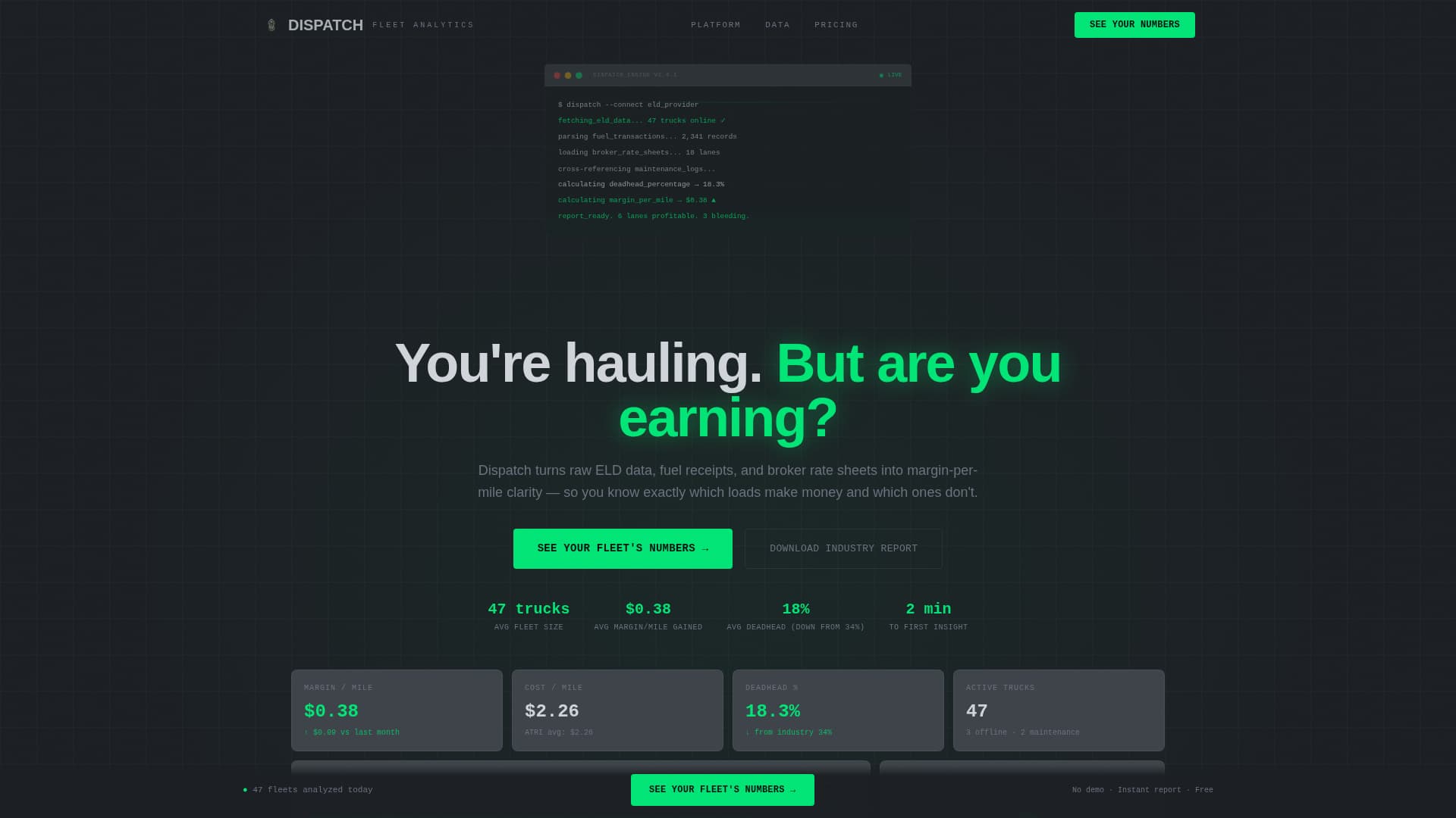 Trucking Vertical SaaS Professional Website Template