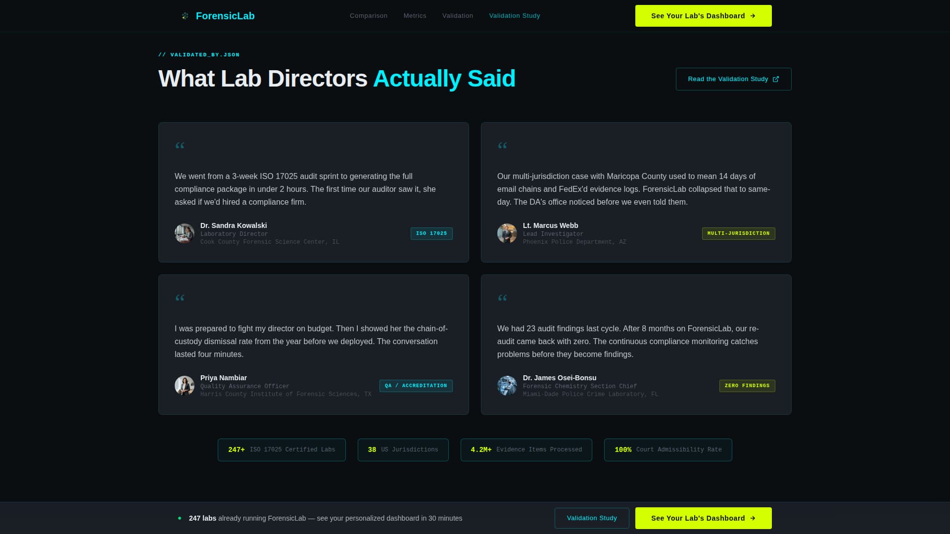 Forensic Vertical SaaS Directory Website Template