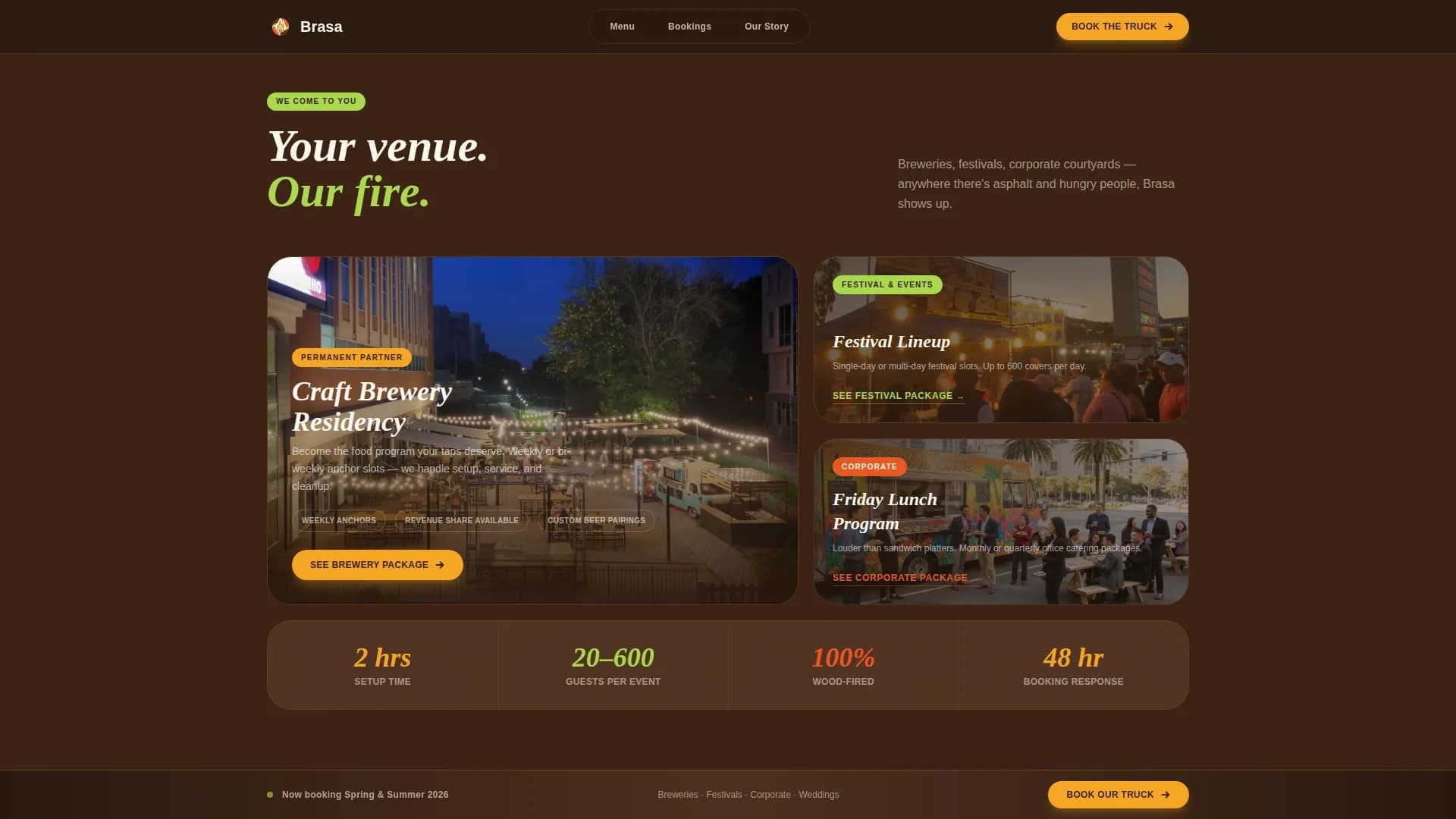 Ember — Artisan Brazilian Barbecue Landing Page Template